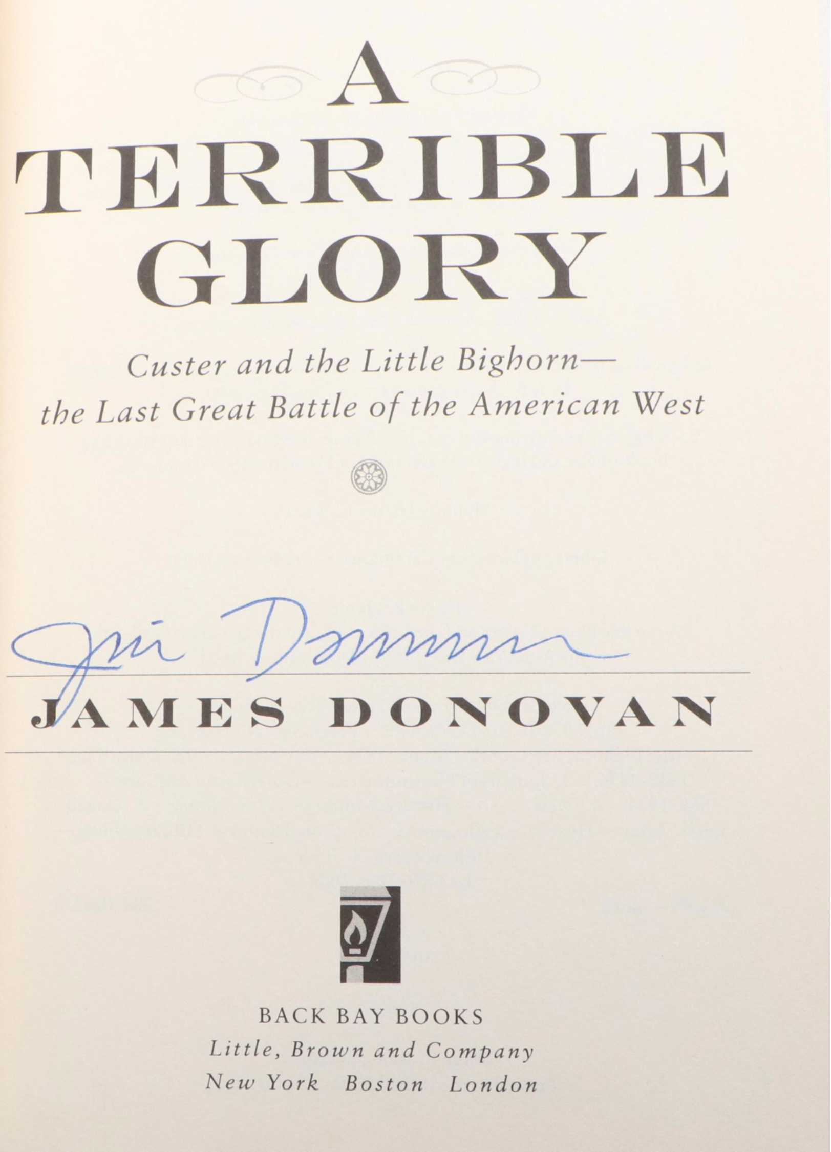 Signed "A Terrible Glory" by James Donovan and More Nonfiction Books