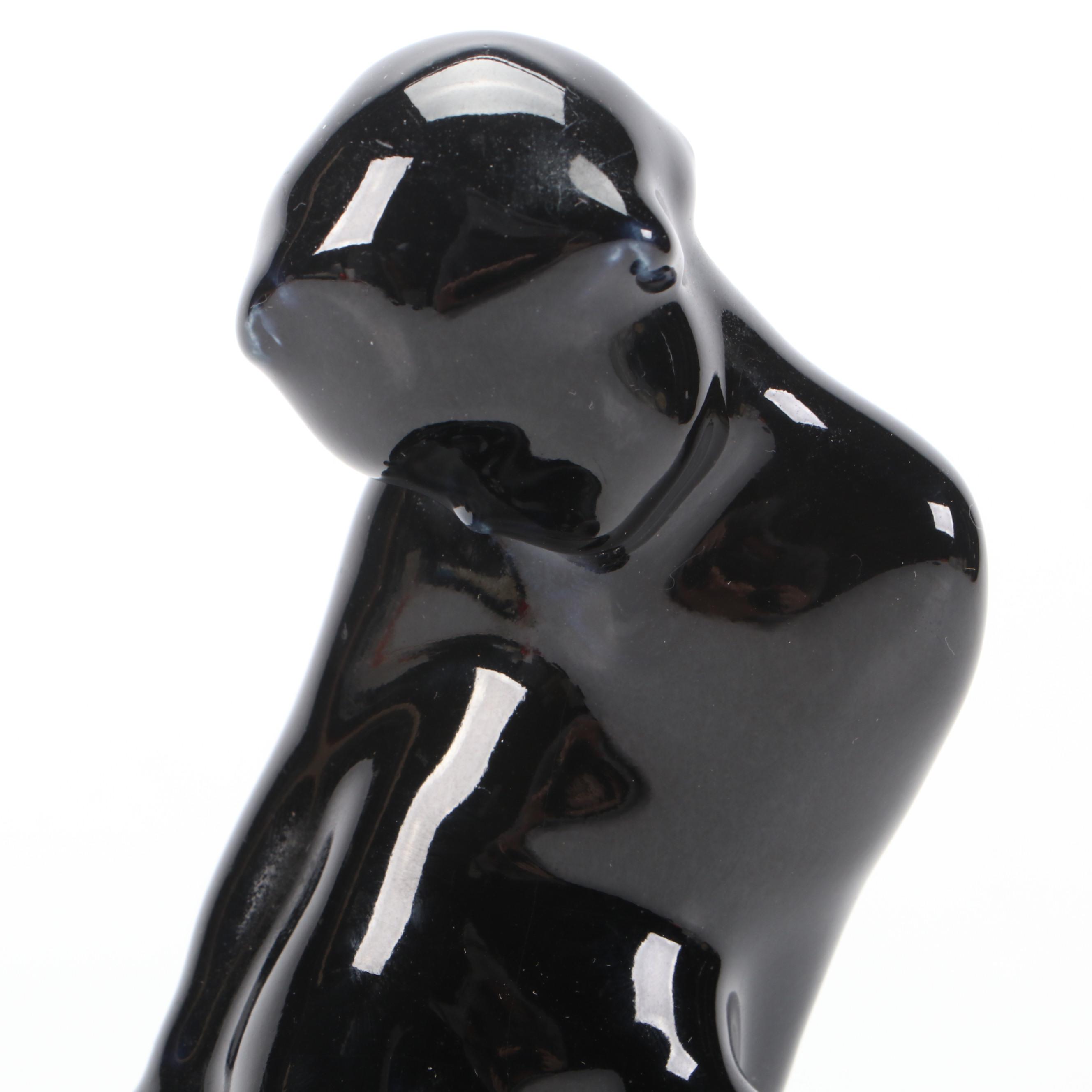 Rookwood Pottery Satyr and Turtle Flower Frog, 1921