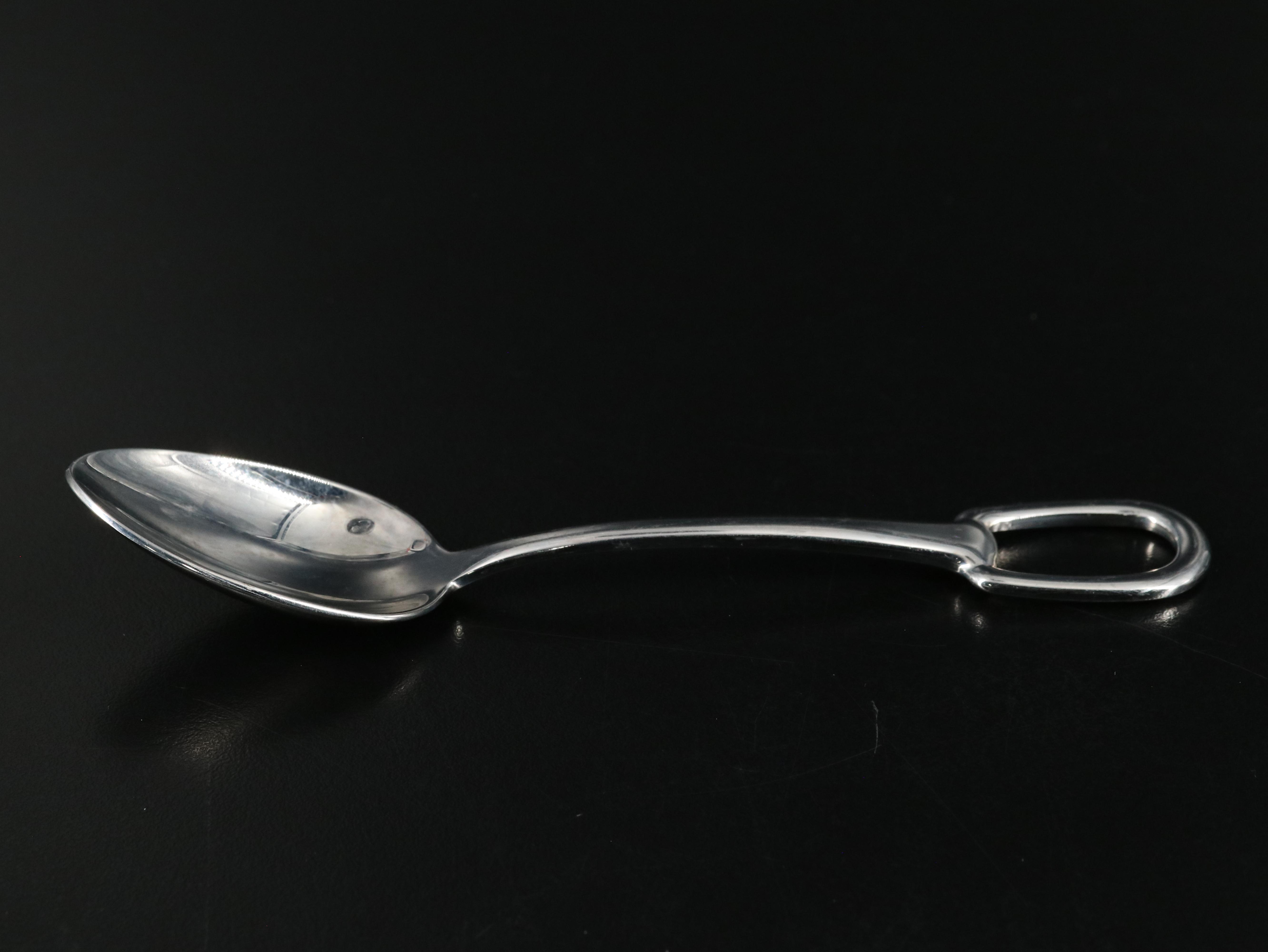 Hermès Attelage Stainless Steel Dessert Spoon