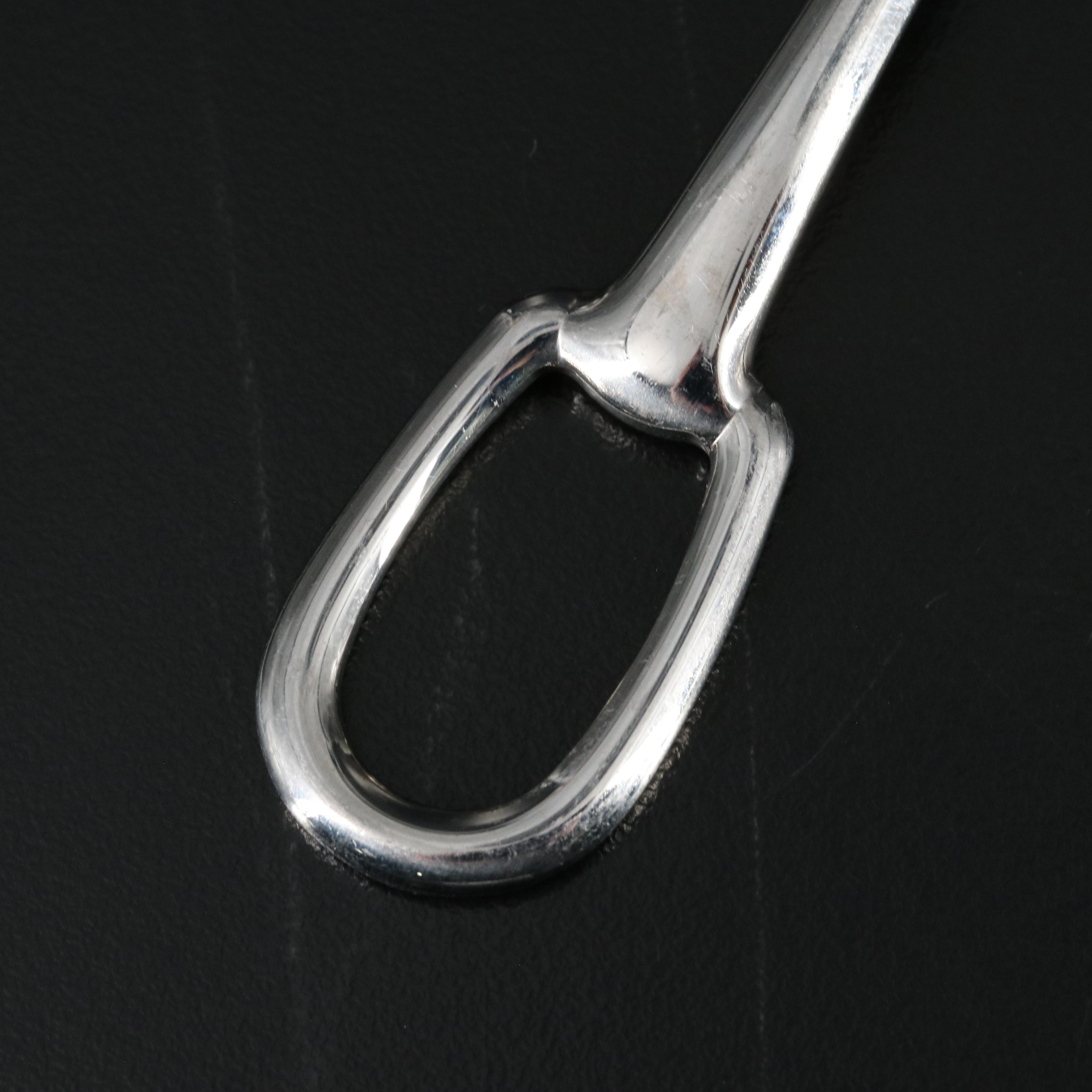 Hermès Attelage Stainless Steel Dessert Spoon