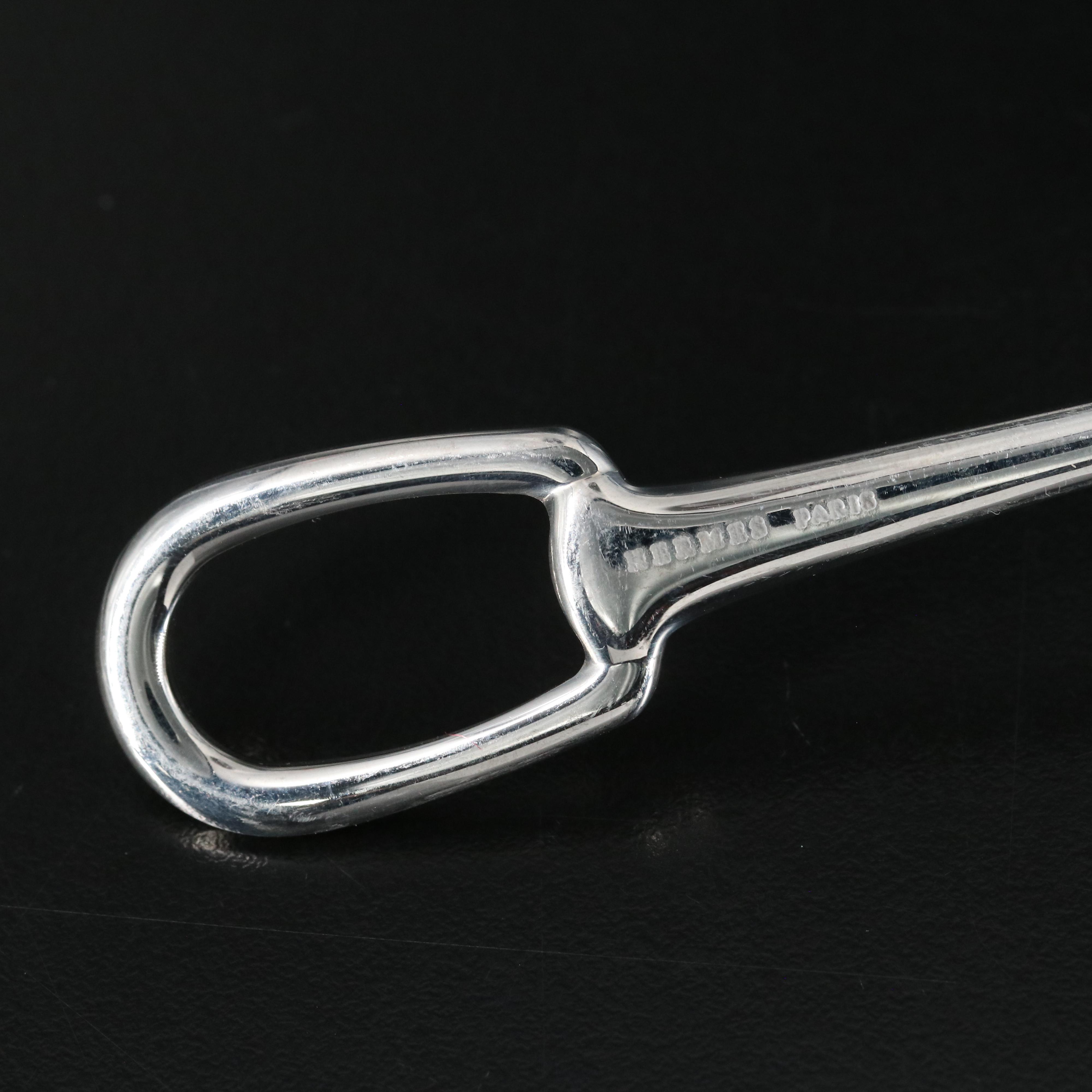 Hermès Attelage Stainless Steel Dessert Spoon