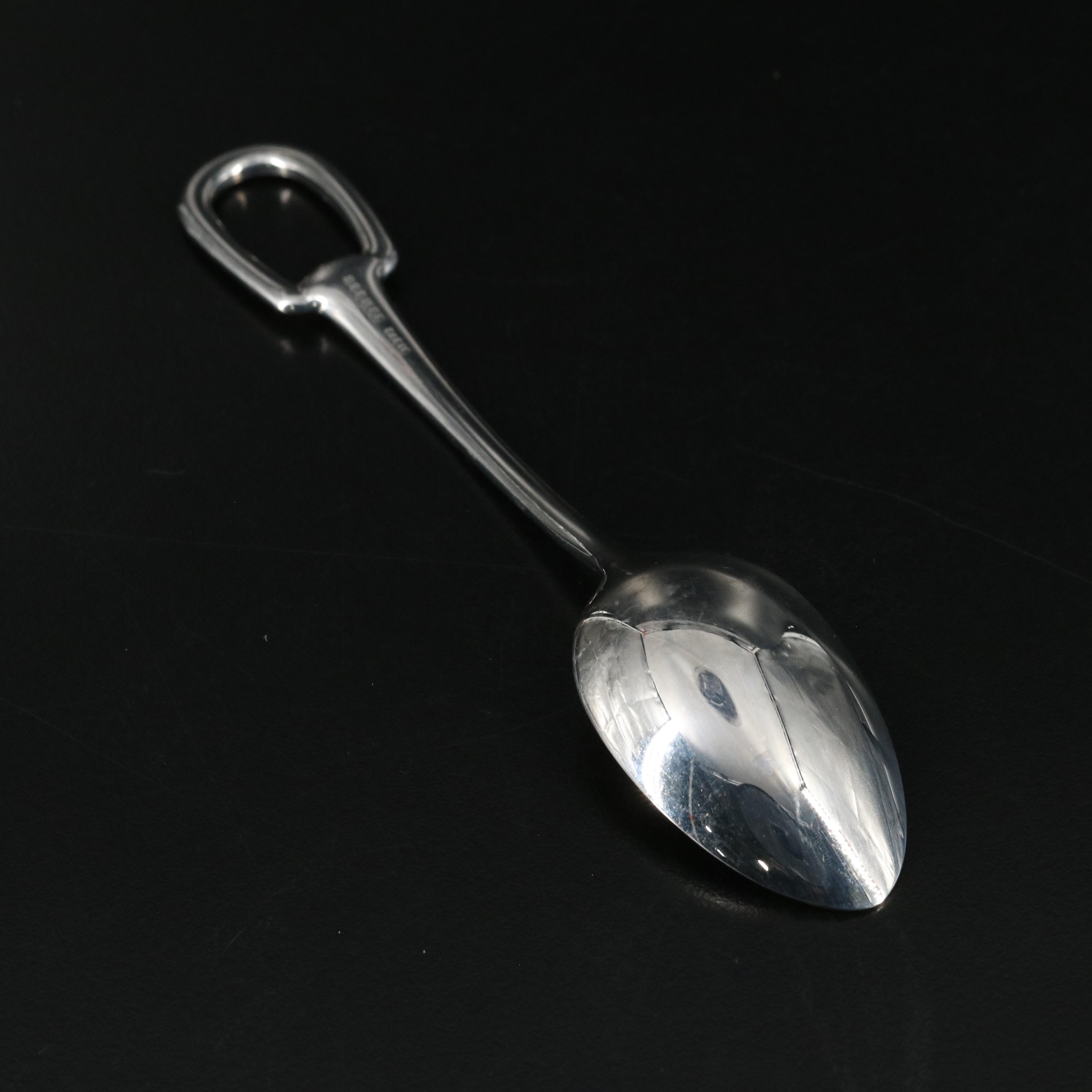 Hermès Attelage Stainless Steel Dessert Spoon