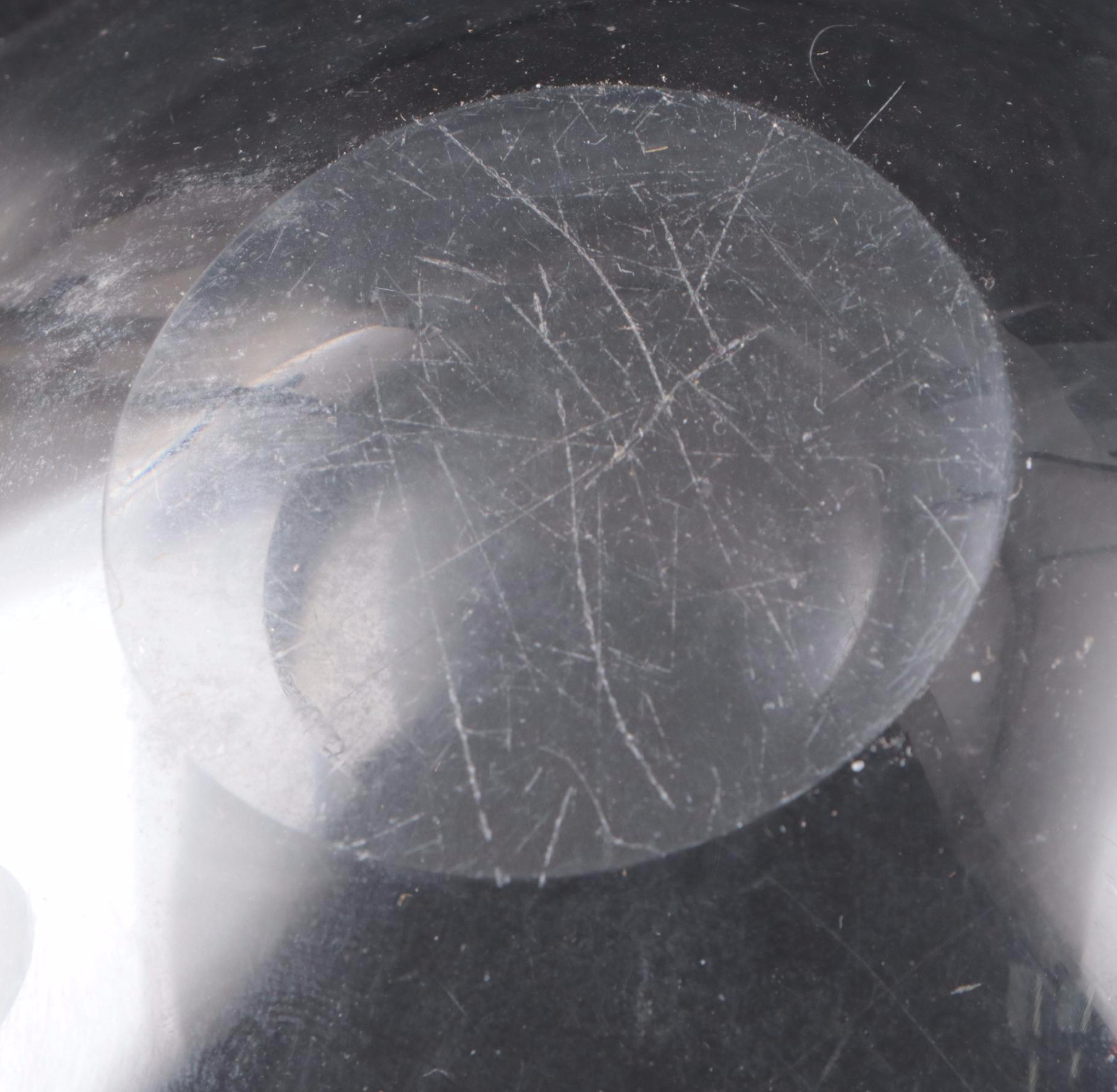 David Hills for Steuben Art Glass Sloping Bowl Ashtray with Other Ashtray