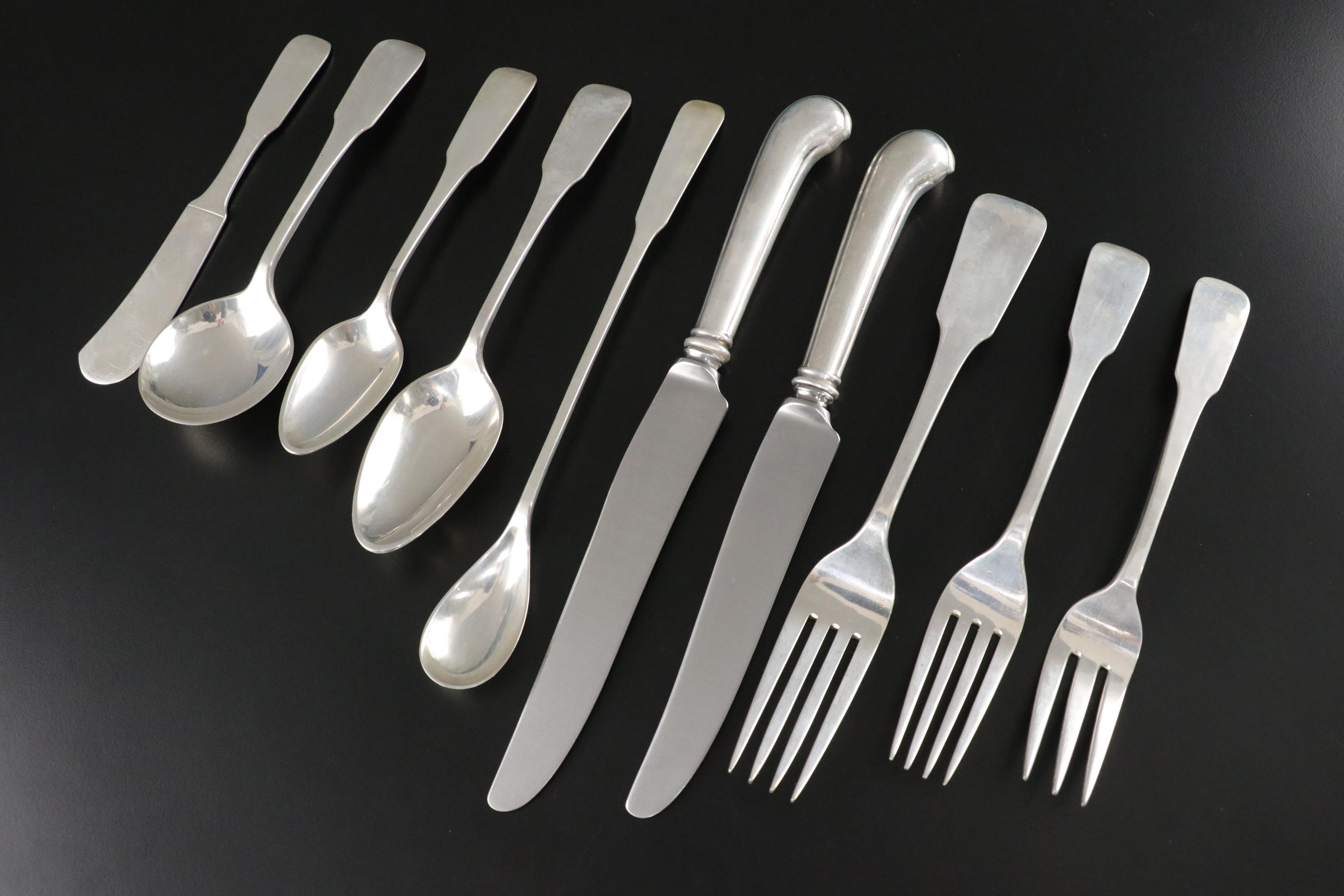 Old Newbury "Moulton" Sterling Silver Utensils & Flatware