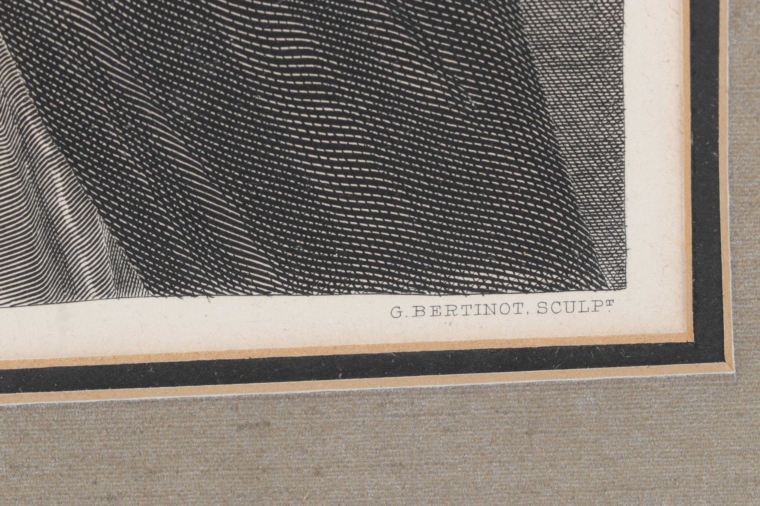 Gustave Bertinot Engraving After Auguste Toulmouche "The Love Letter"