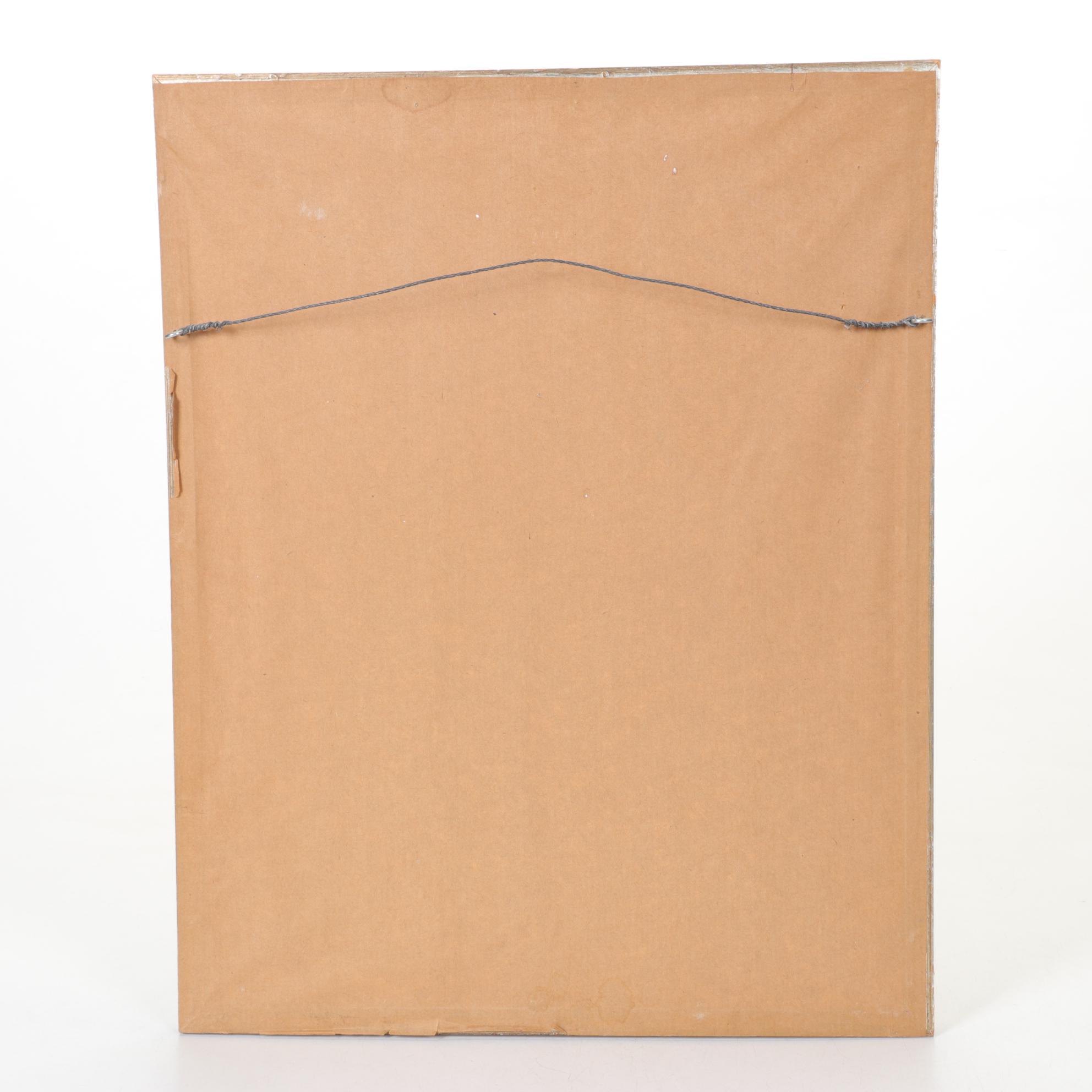 Gustave Bertinot Engraving After Auguste Toulmouche "The Love Letter"