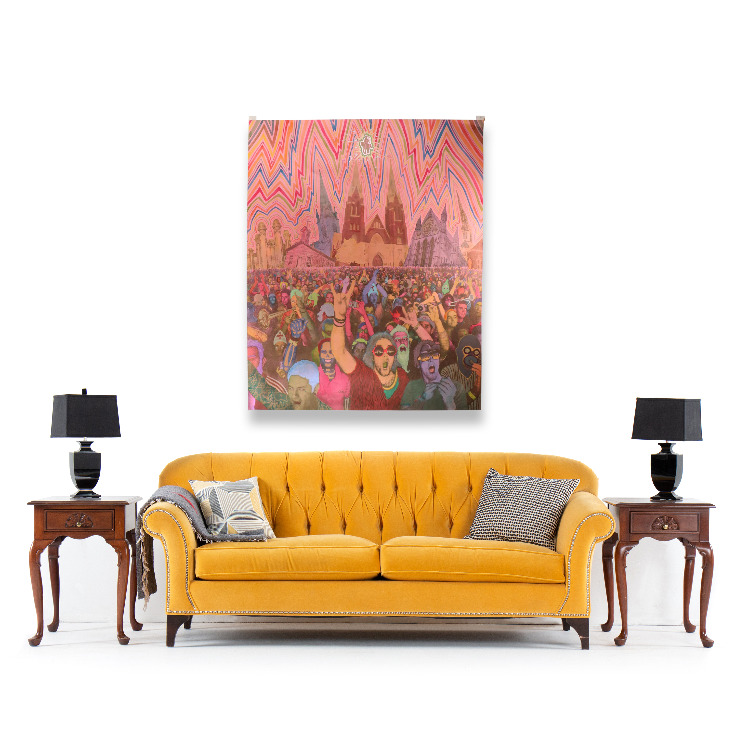 Aaron Morse Mixed Media Print "Christ Entering Coachella," 2009