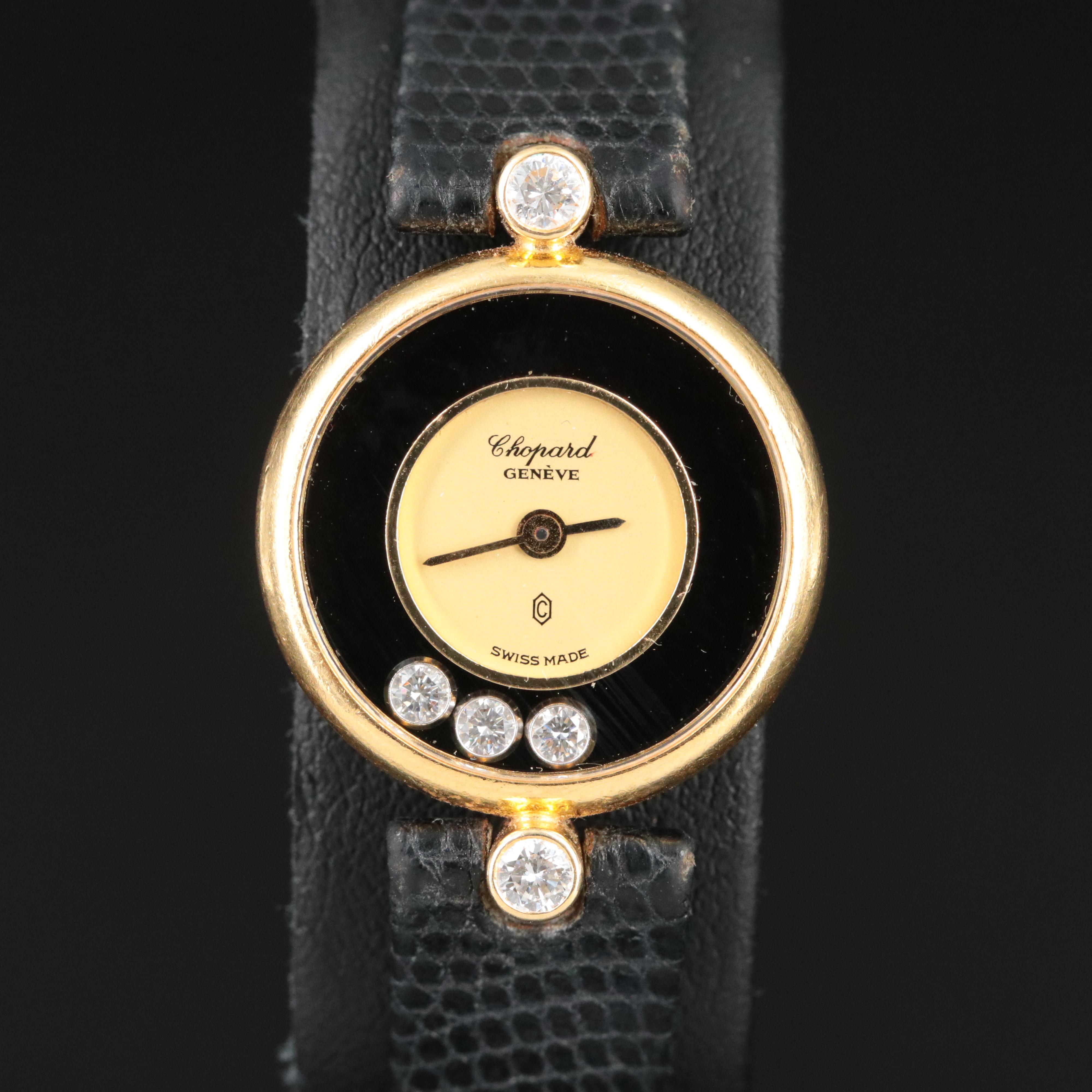 Chopard Happy Diamonds 18K Gold Quartz Watch