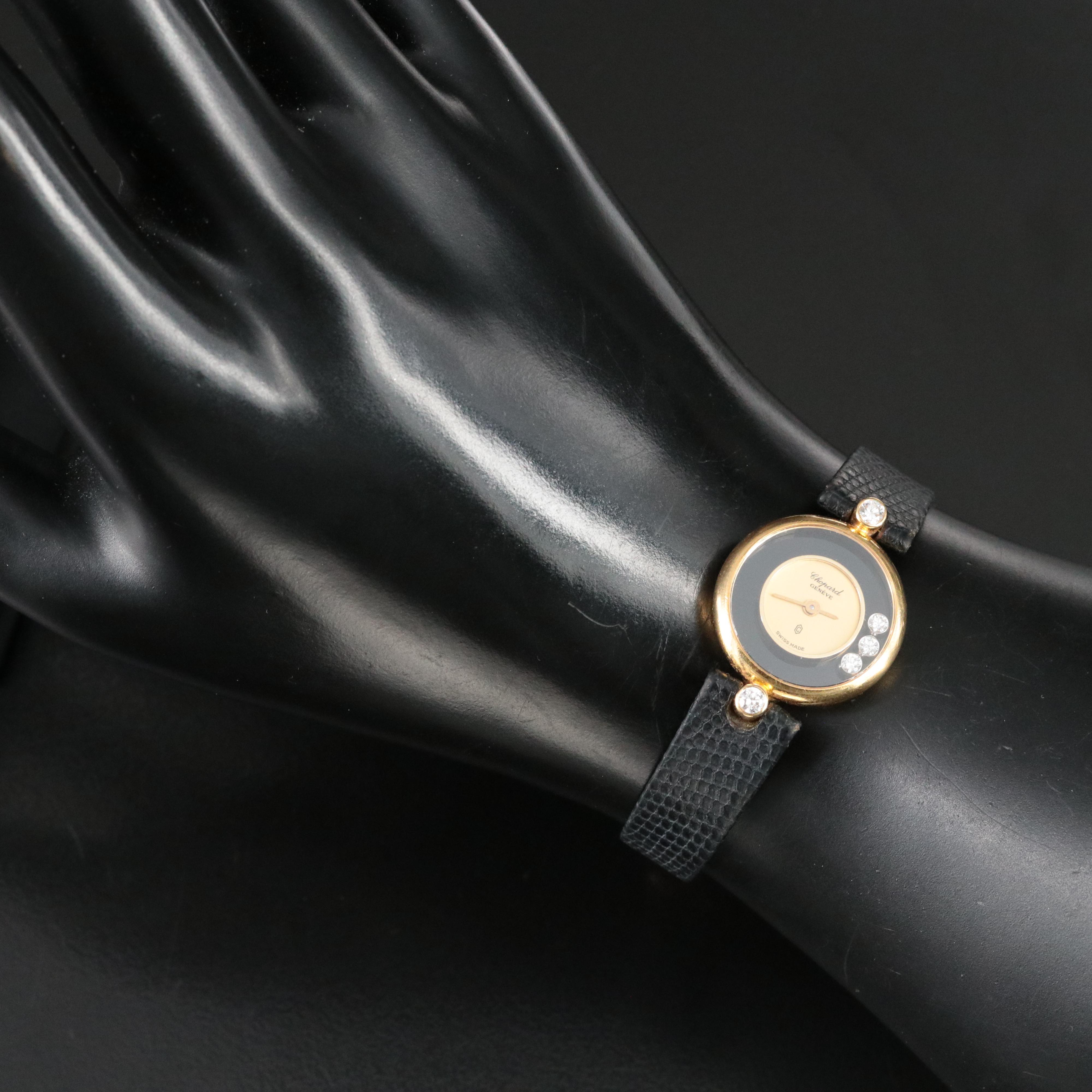 Chopard Happy Diamonds 18K Gold Quartz Watch