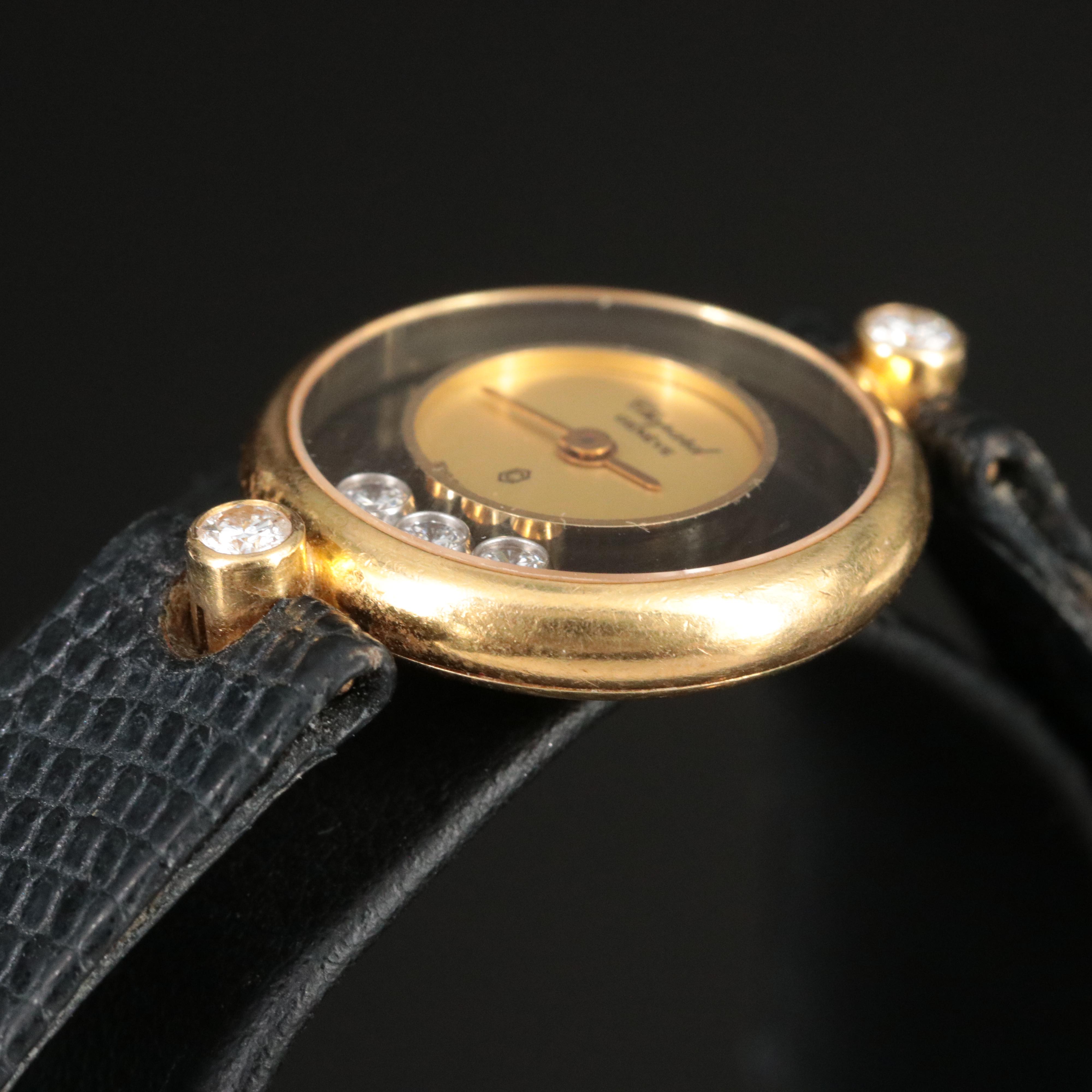Chopard Happy Diamonds 18K Gold Quartz Watch
