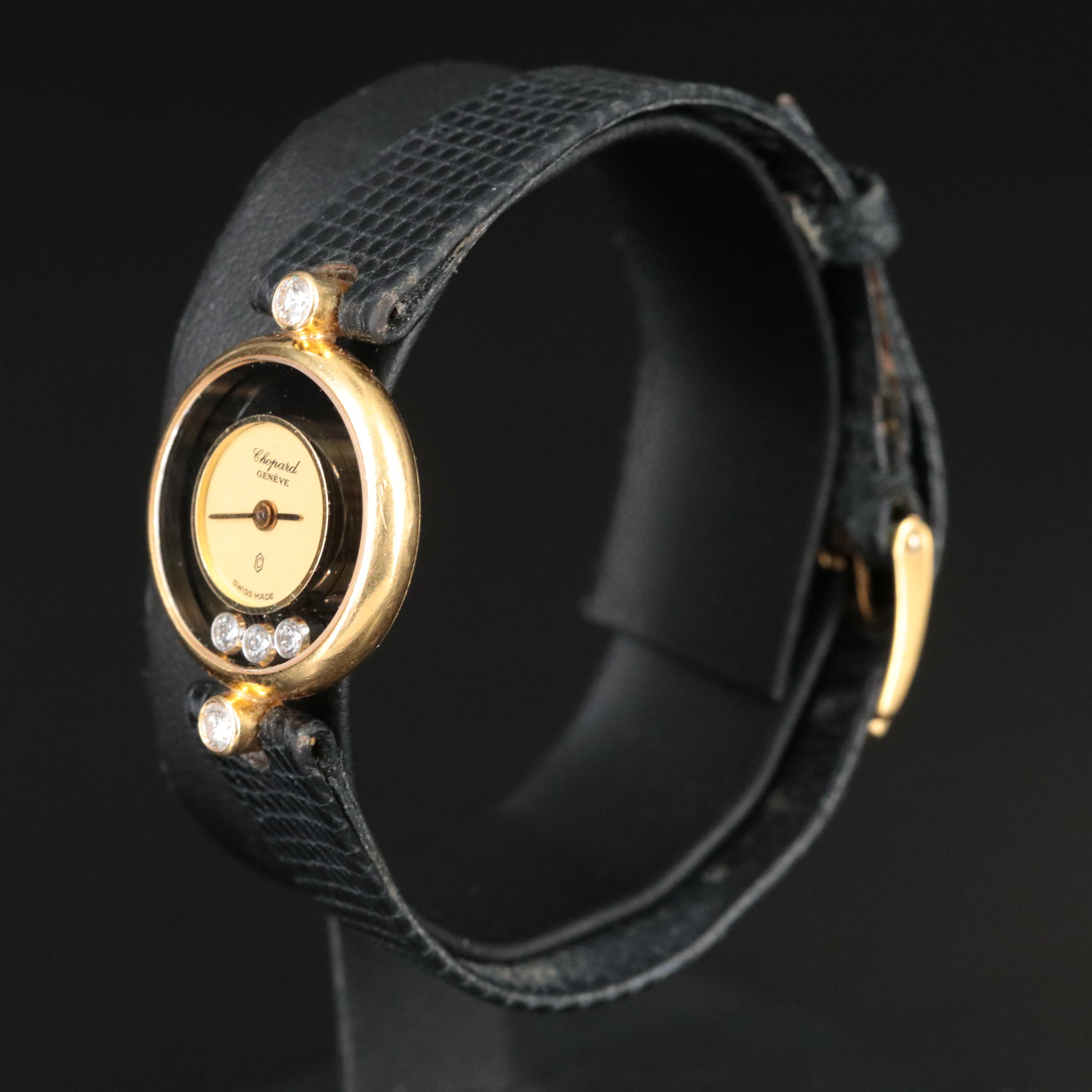 Chopard Happy Diamonds 18K Gold Quartz Watch