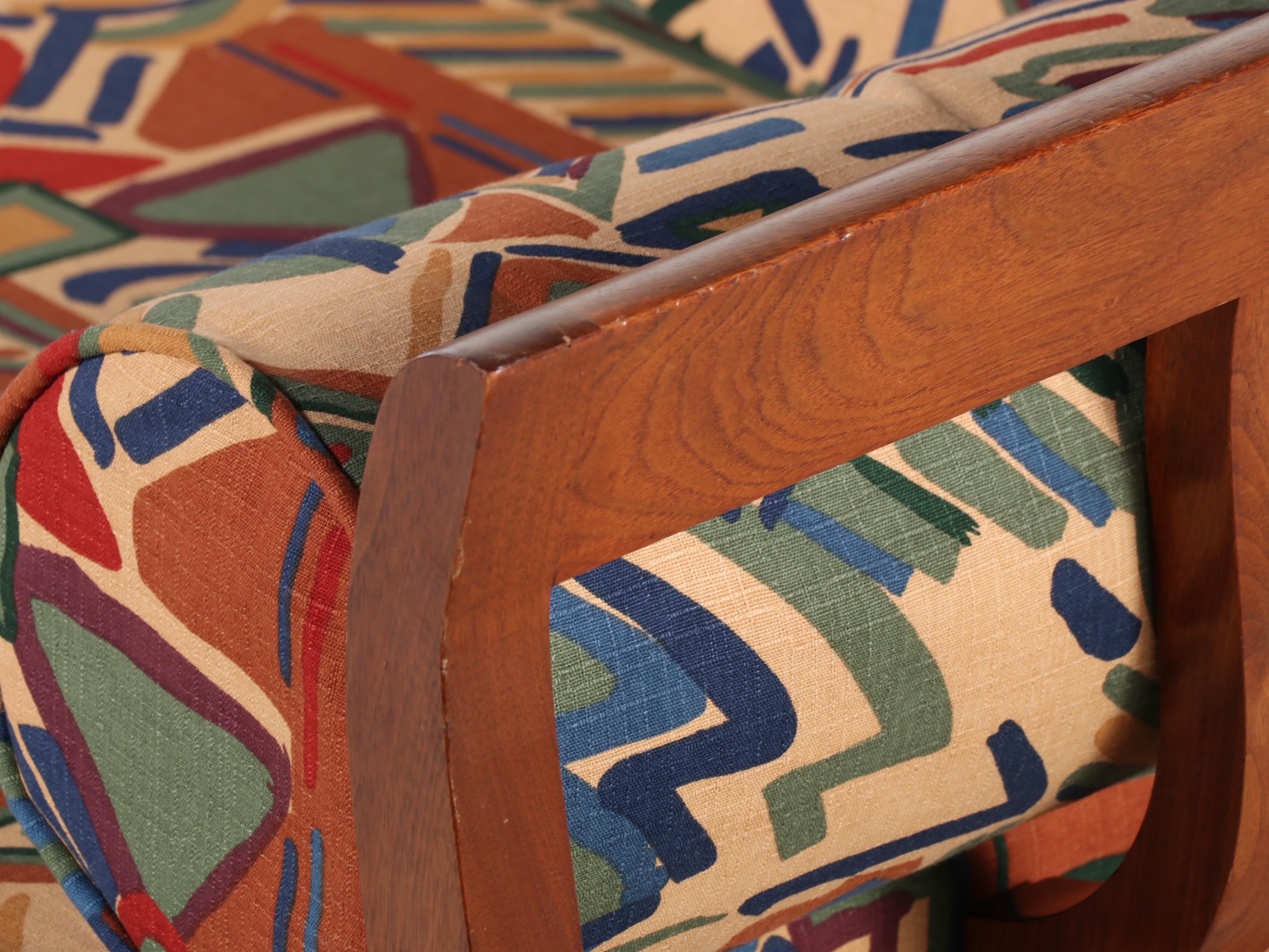 Mid Century Modern Walnut Daybed with Trundle