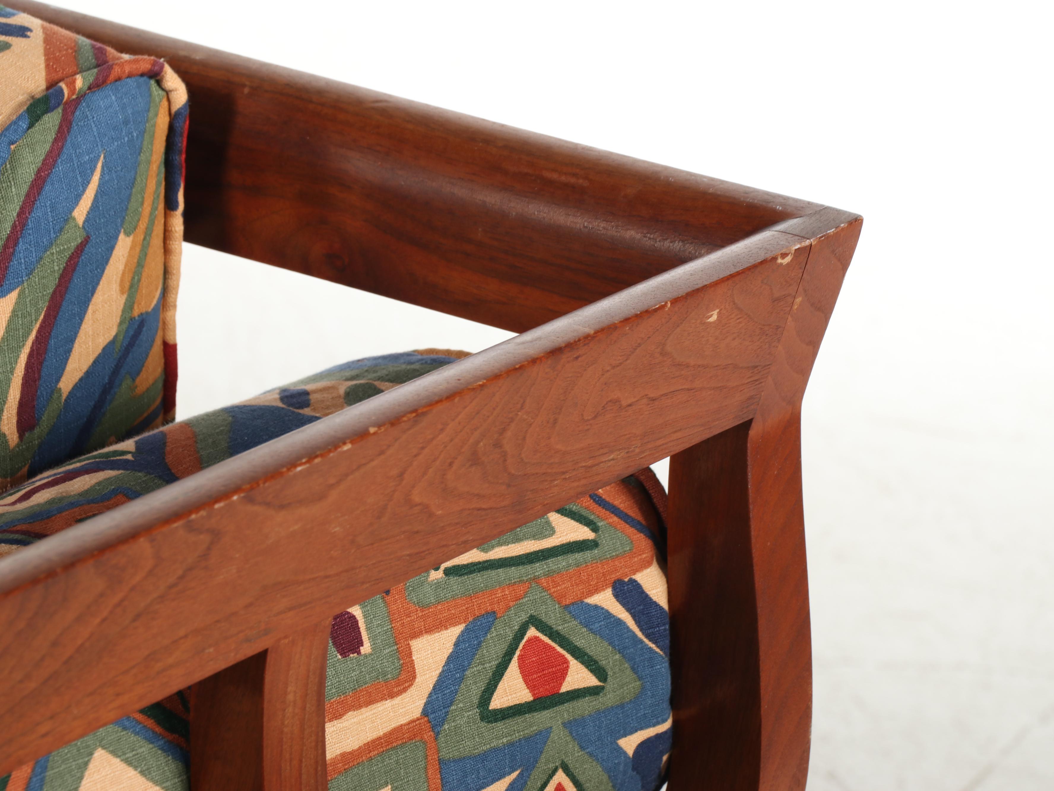 Mid Century Modern Walnut Daybed with Trundle