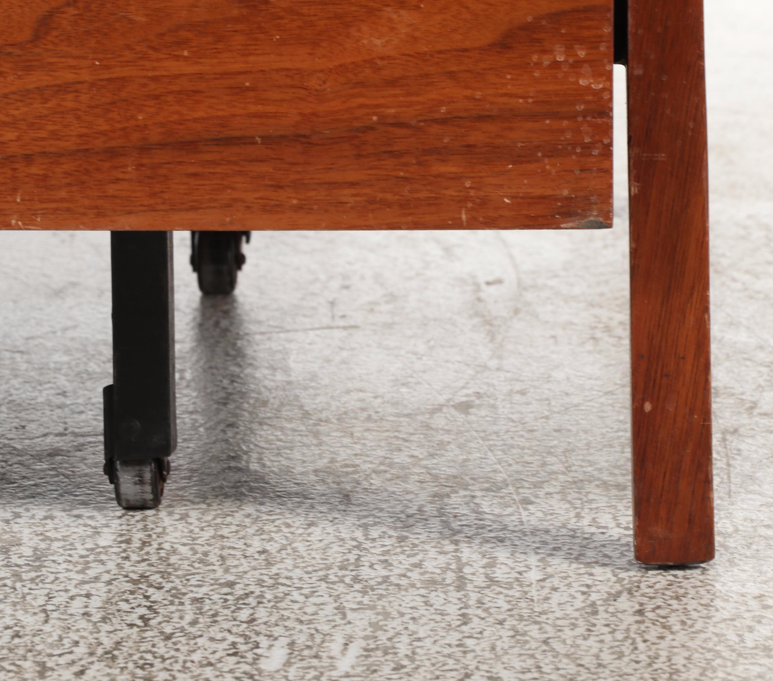 Mid Century Modern Walnut Daybed with Trundle