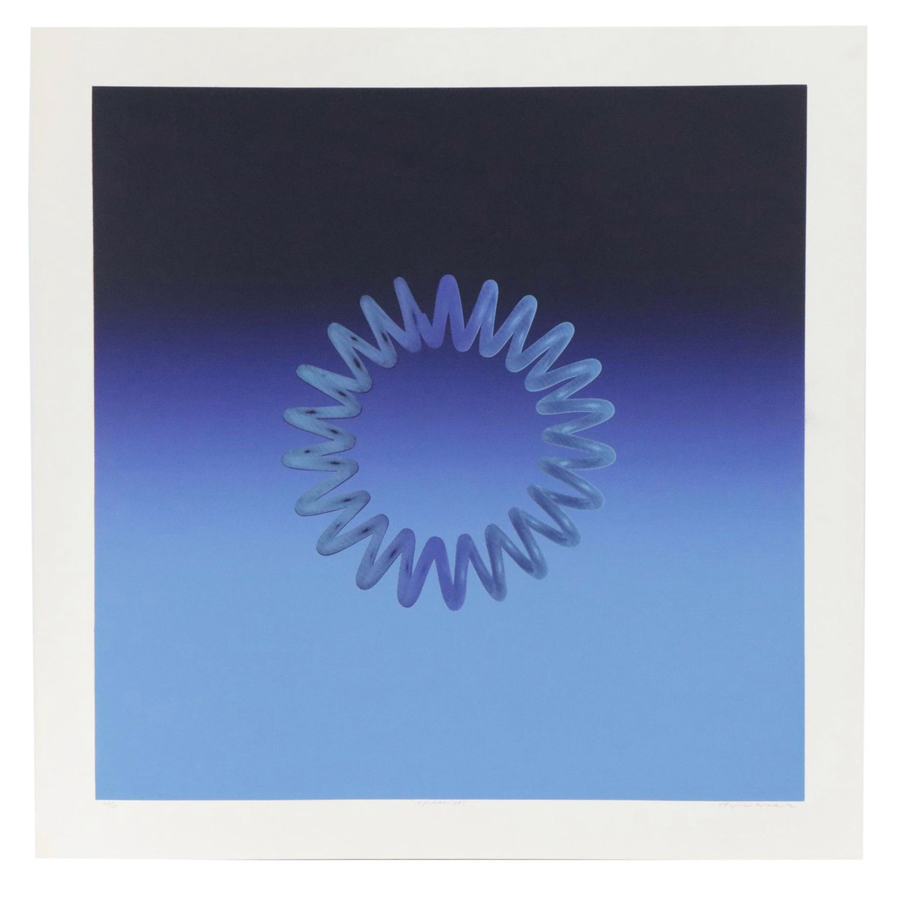 Aijiro Wakita Serigraph "Spiral-33," Circa 1970