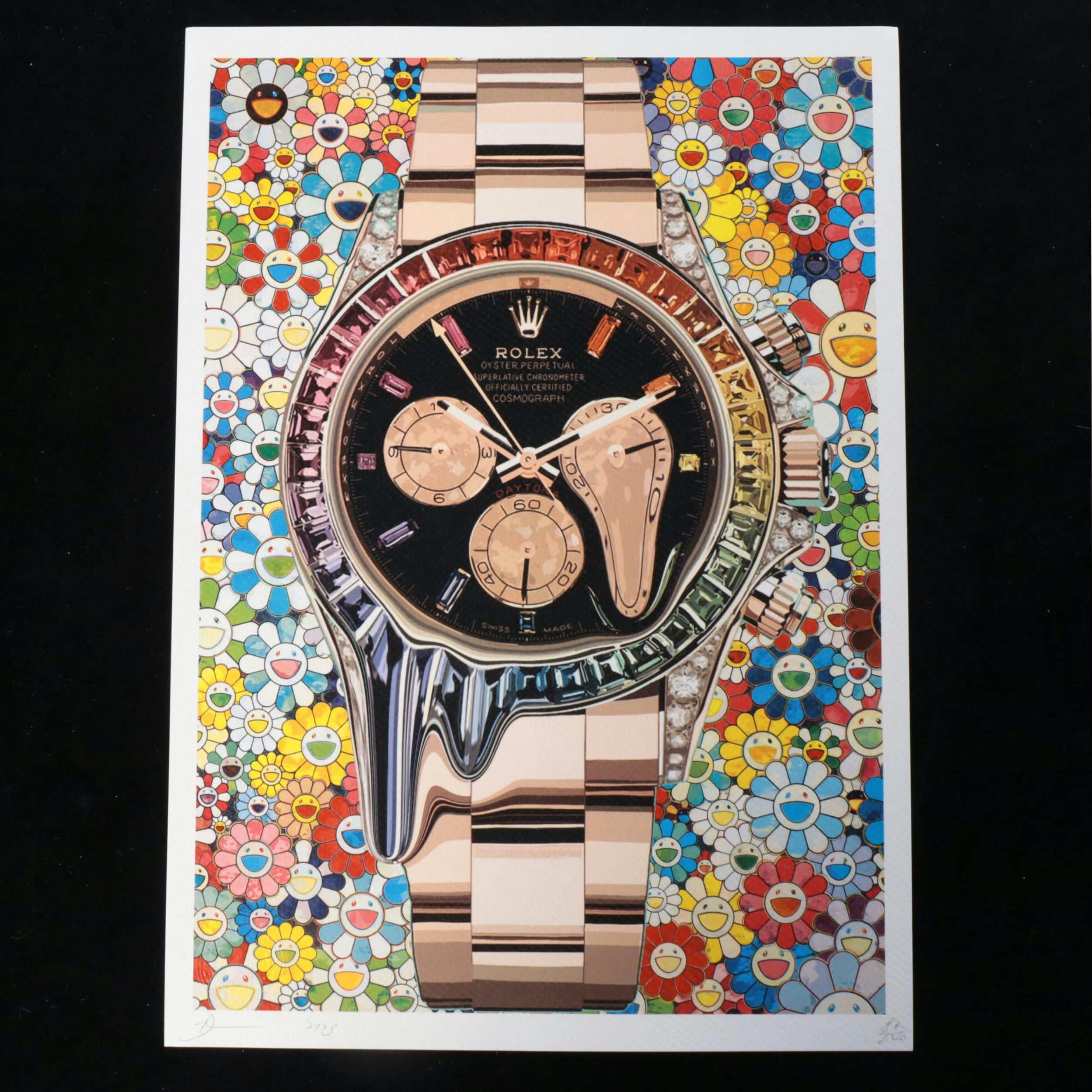 Death NYC Pop Art Graphic Print of Rolex x Murakami