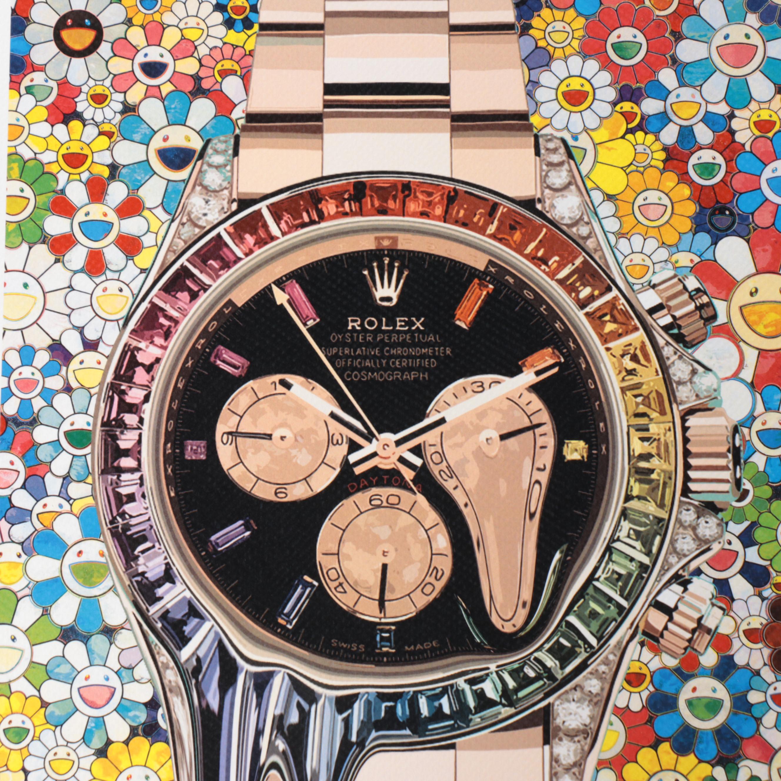 Death NYC Pop Art Graphic Print of Rolex x Murakami