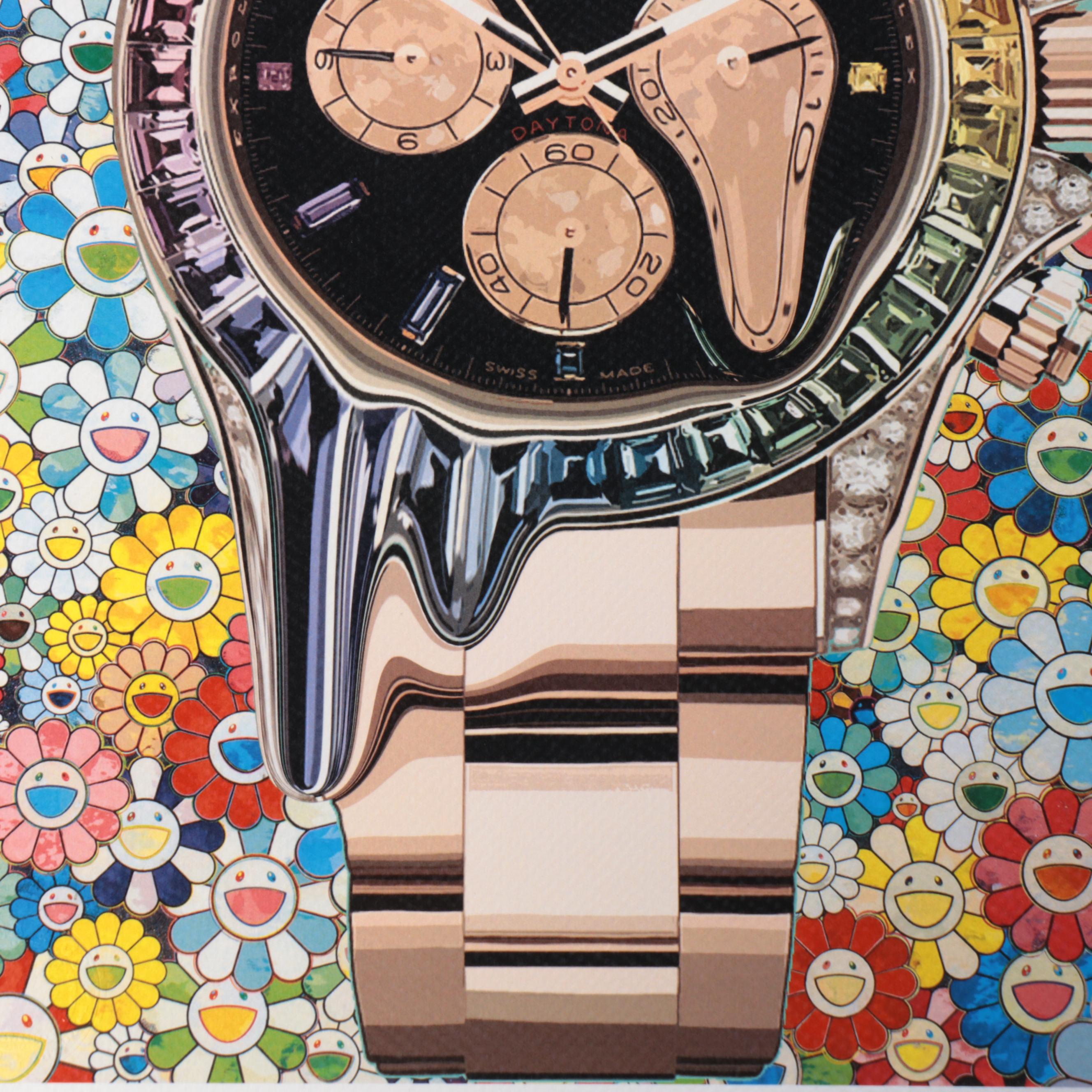 Death NYC Pop Art Graphic Print of Rolex x Murakami