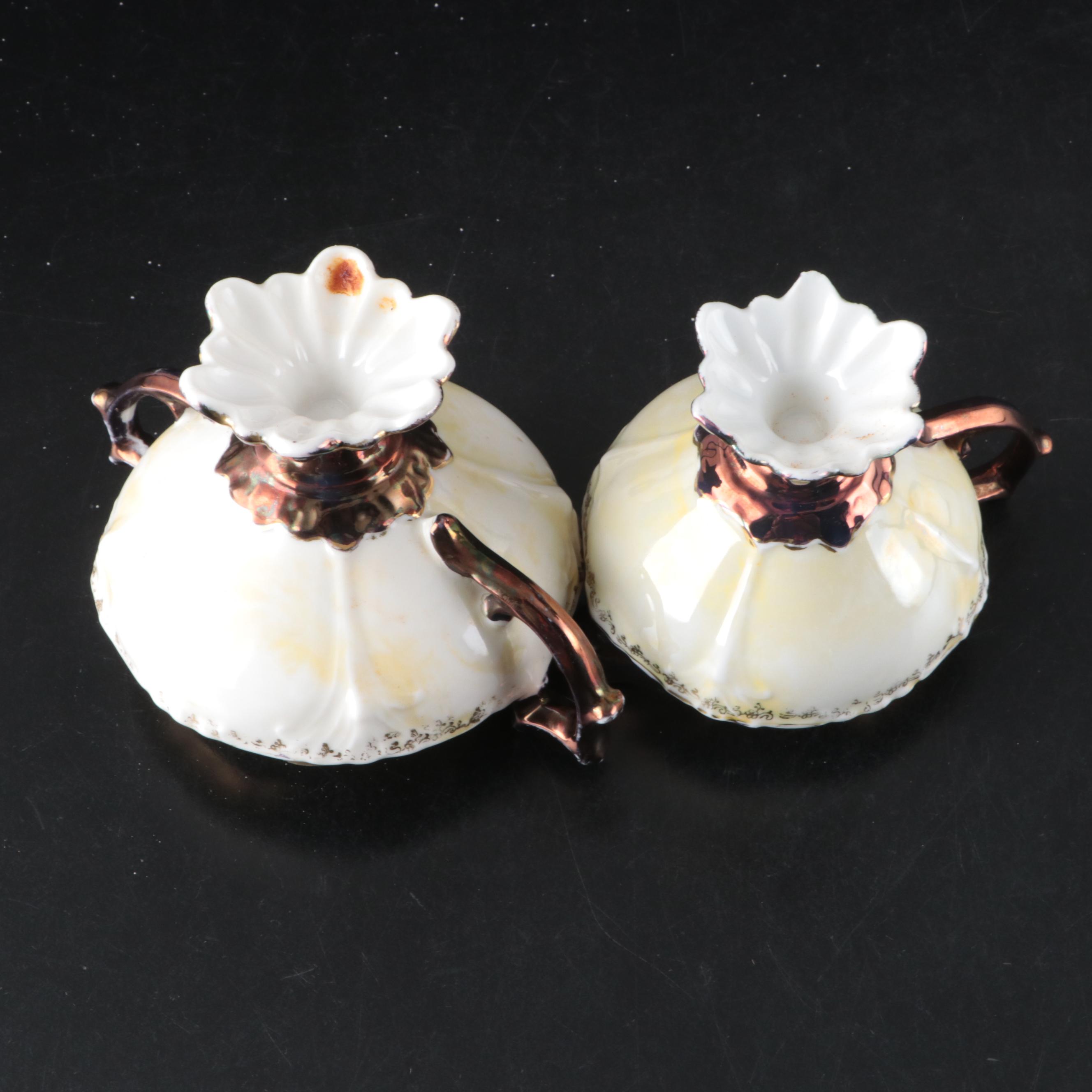 Thomas Floral Porcelain Plates with Other German and Nippon Porcelain Décor