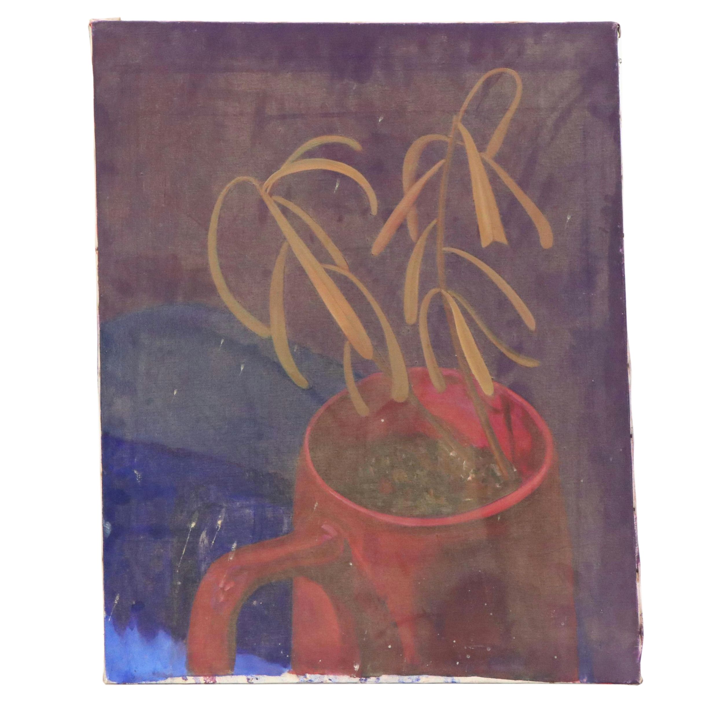 Plant Still Life Oil Painting