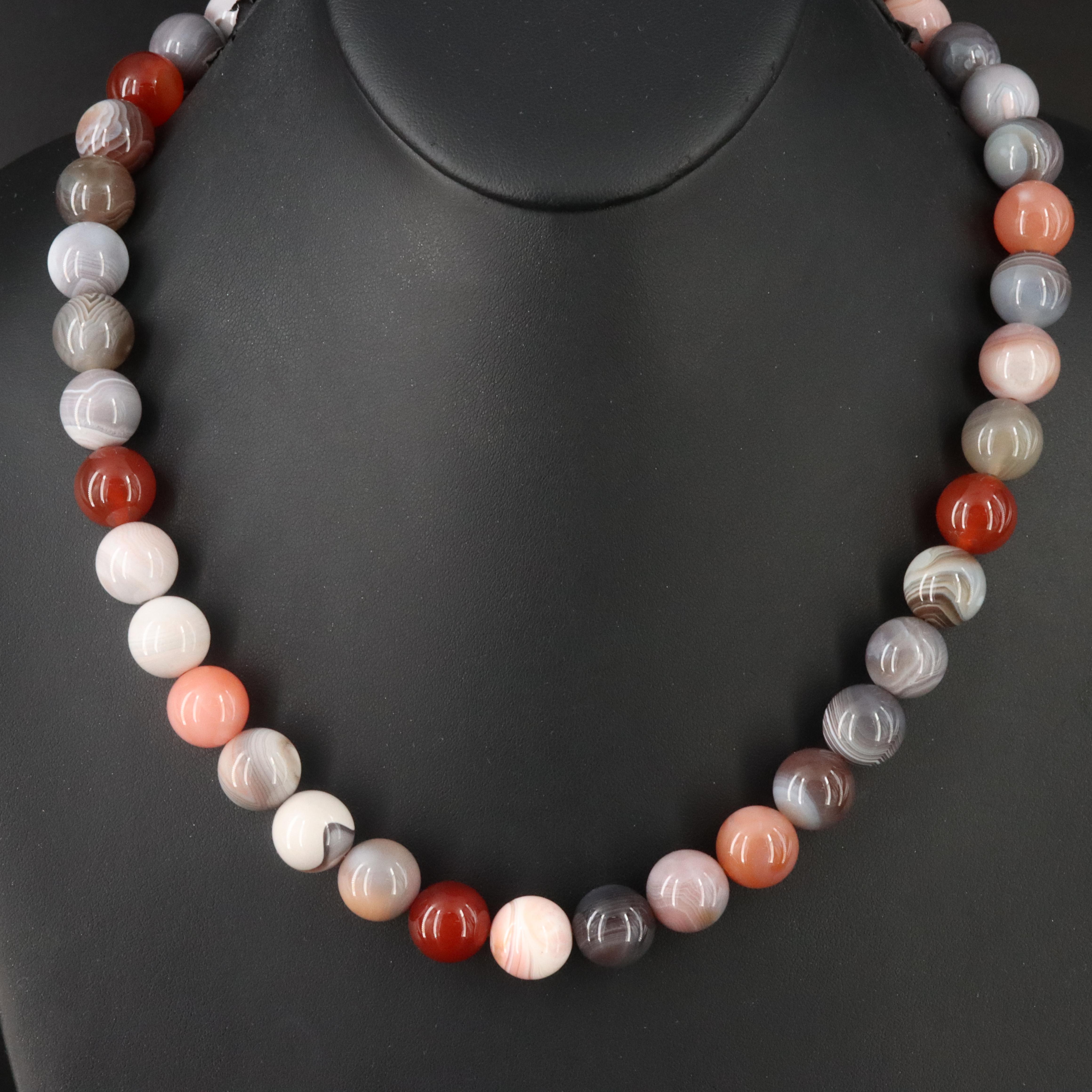 Sterling Agate Necklace