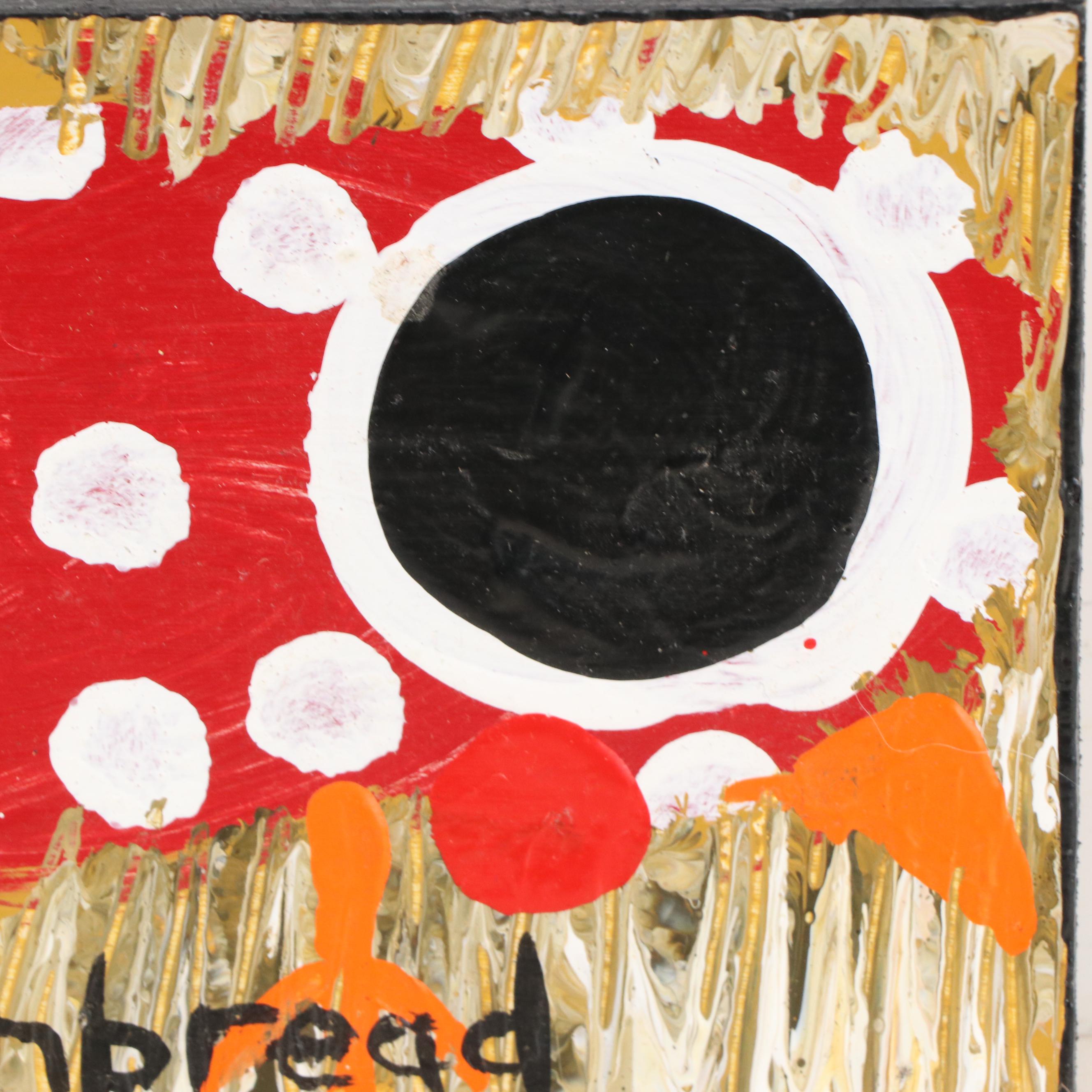 John “Cornbread” Anderson Folk Acrylic Painting "Chick," 21st Century