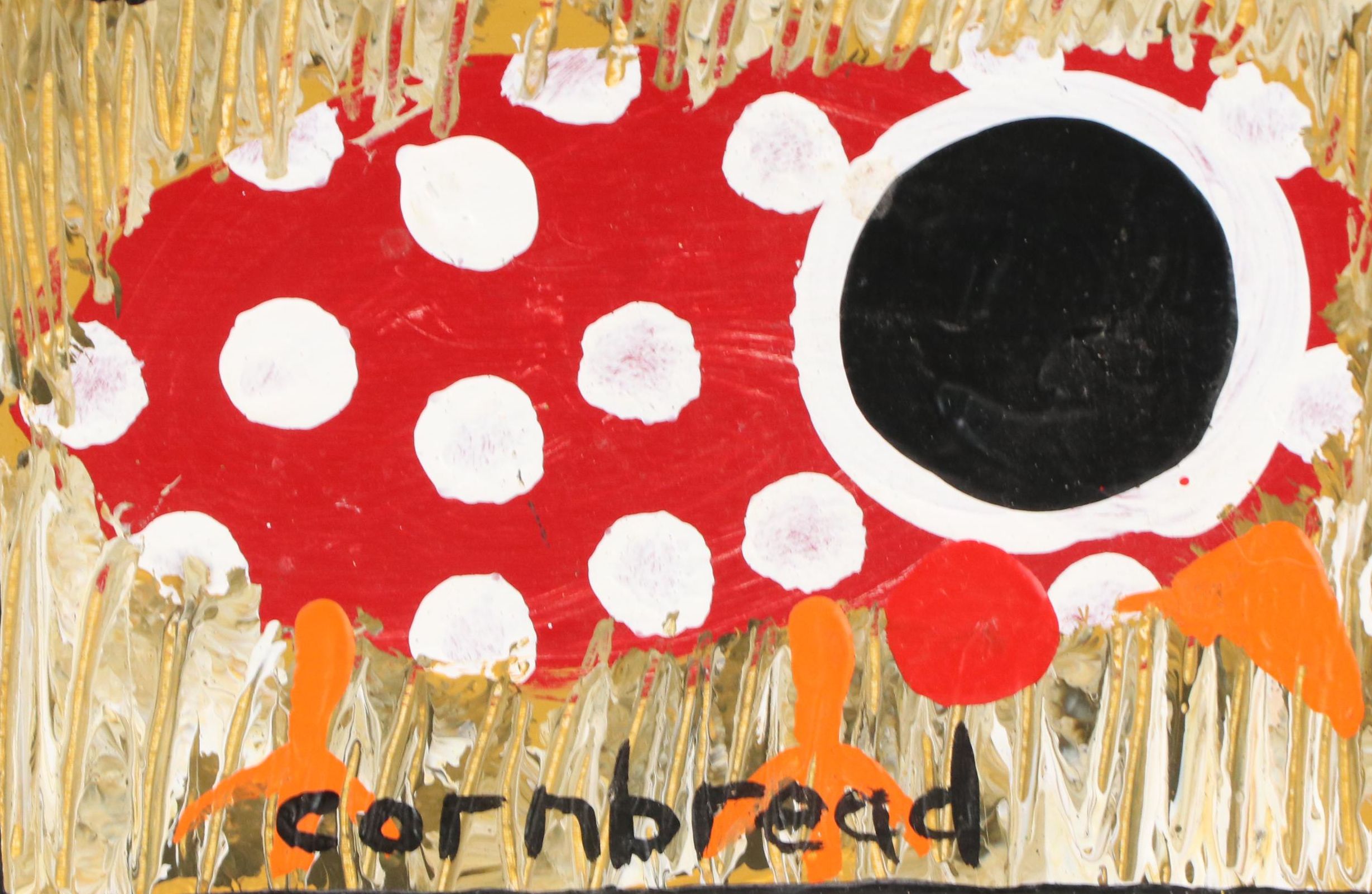 John “Cornbread” Anderson Folk Acrylic Painting "Chick," 21st Century