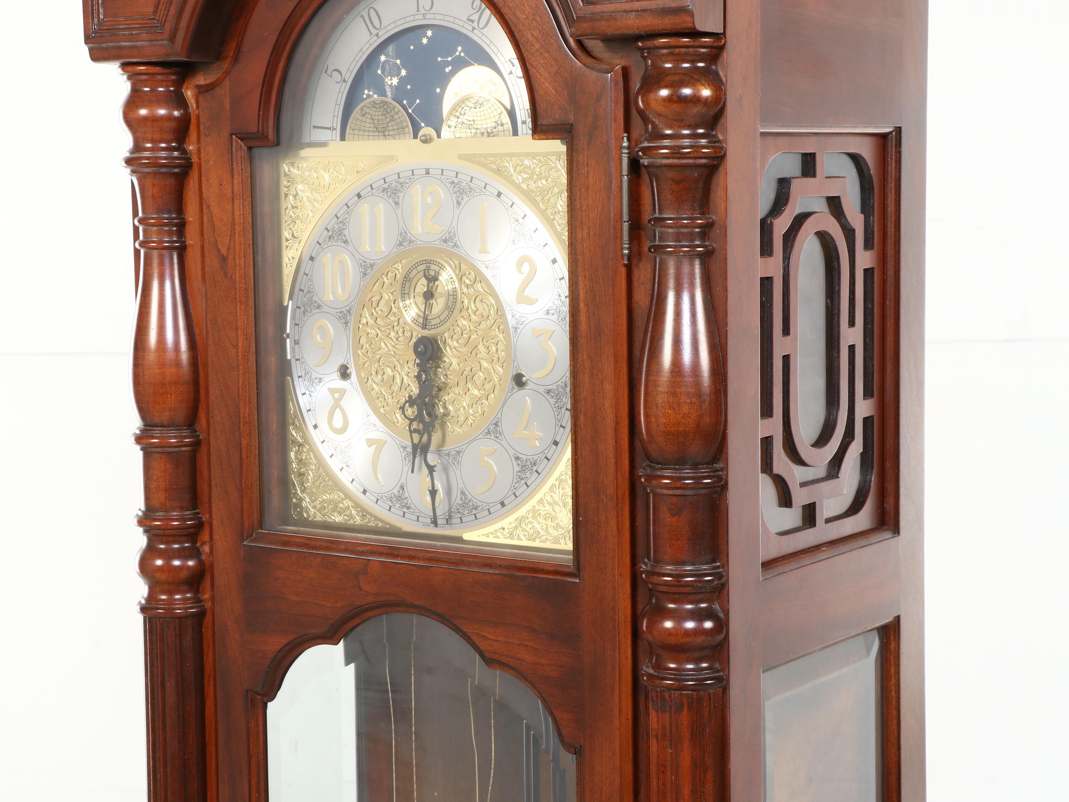 Sligh Model 0824-1 Grandfather Clock, Late 20th C.