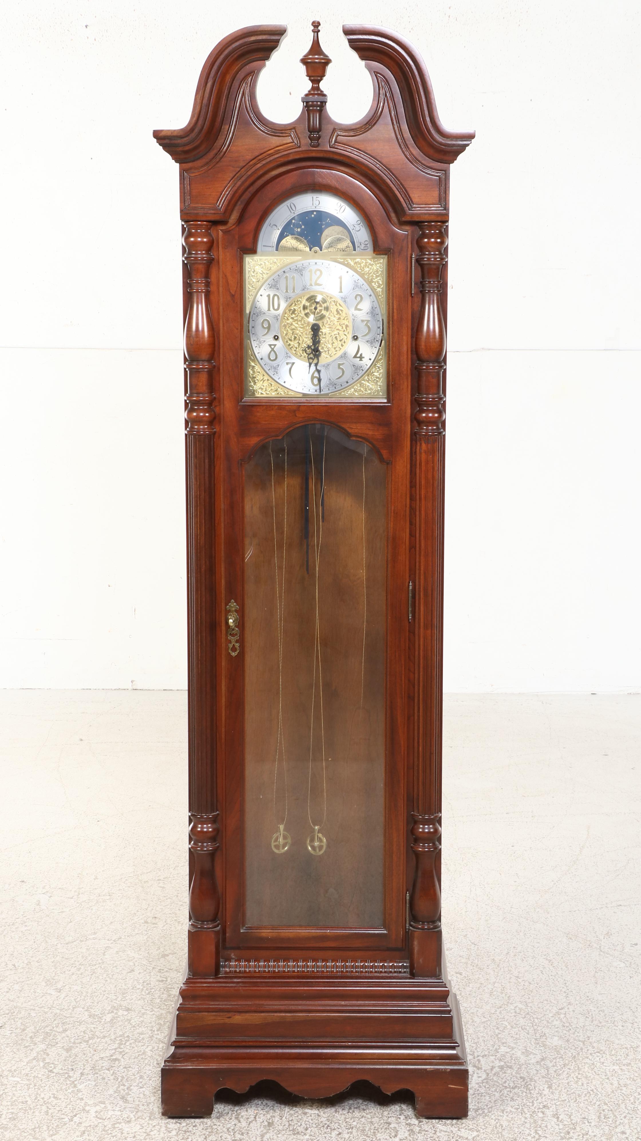 Sligh Model 0824-1 Grandfather Clock, Late 20th C.