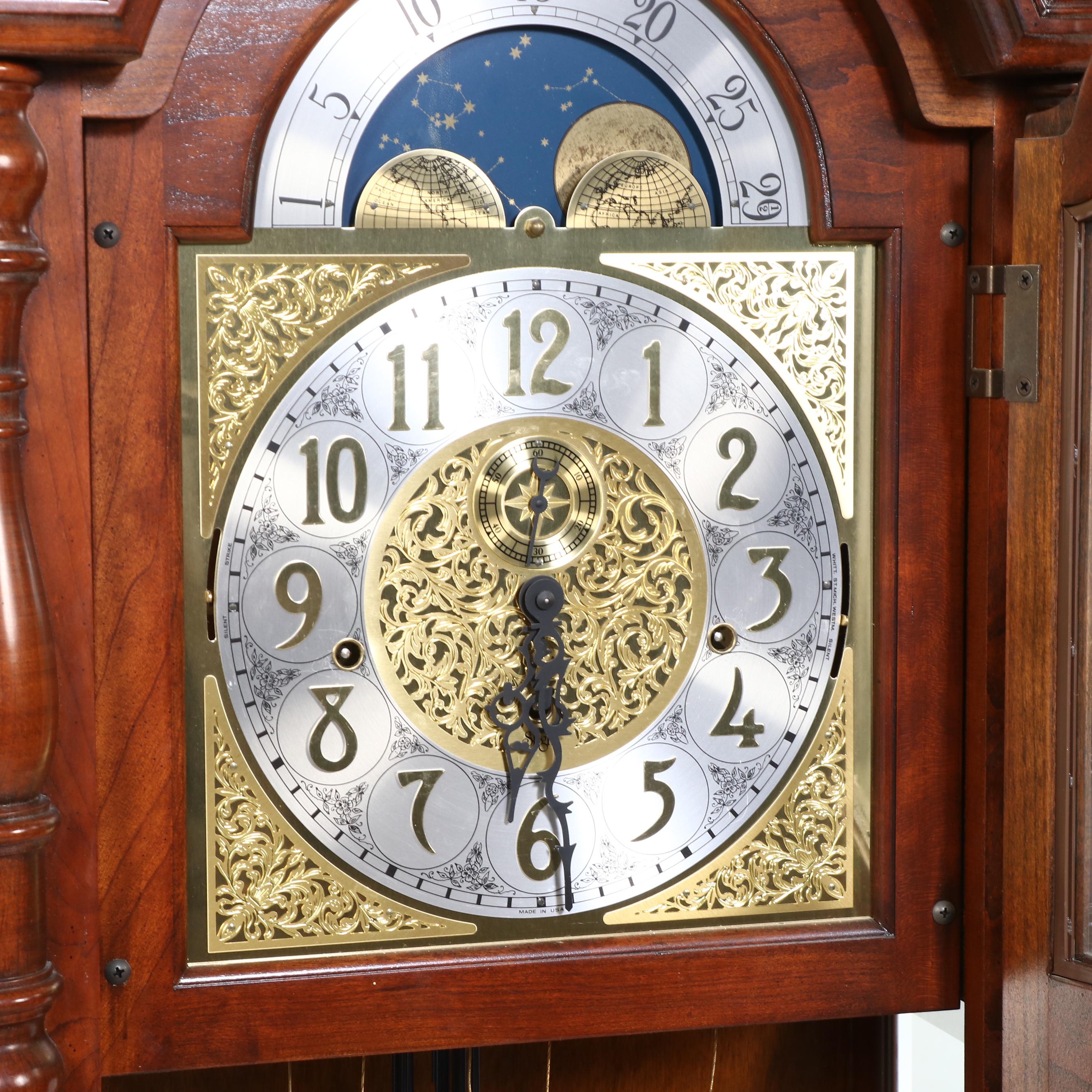 Sligh Model 0824-1 Grandfather Clock, Late 20th C.