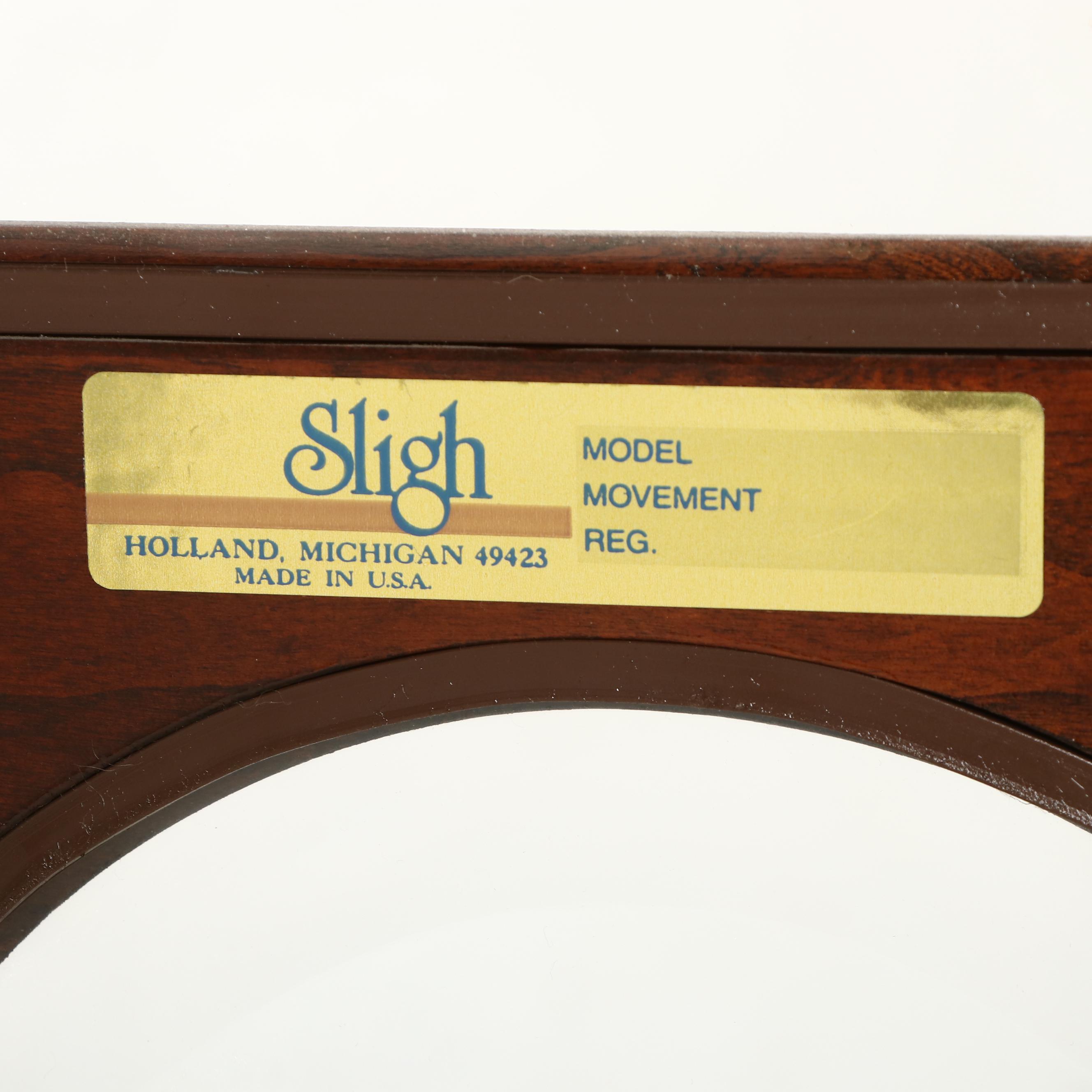 Sligh Model 0824-1 Grandfather Clock, Late 20th C.