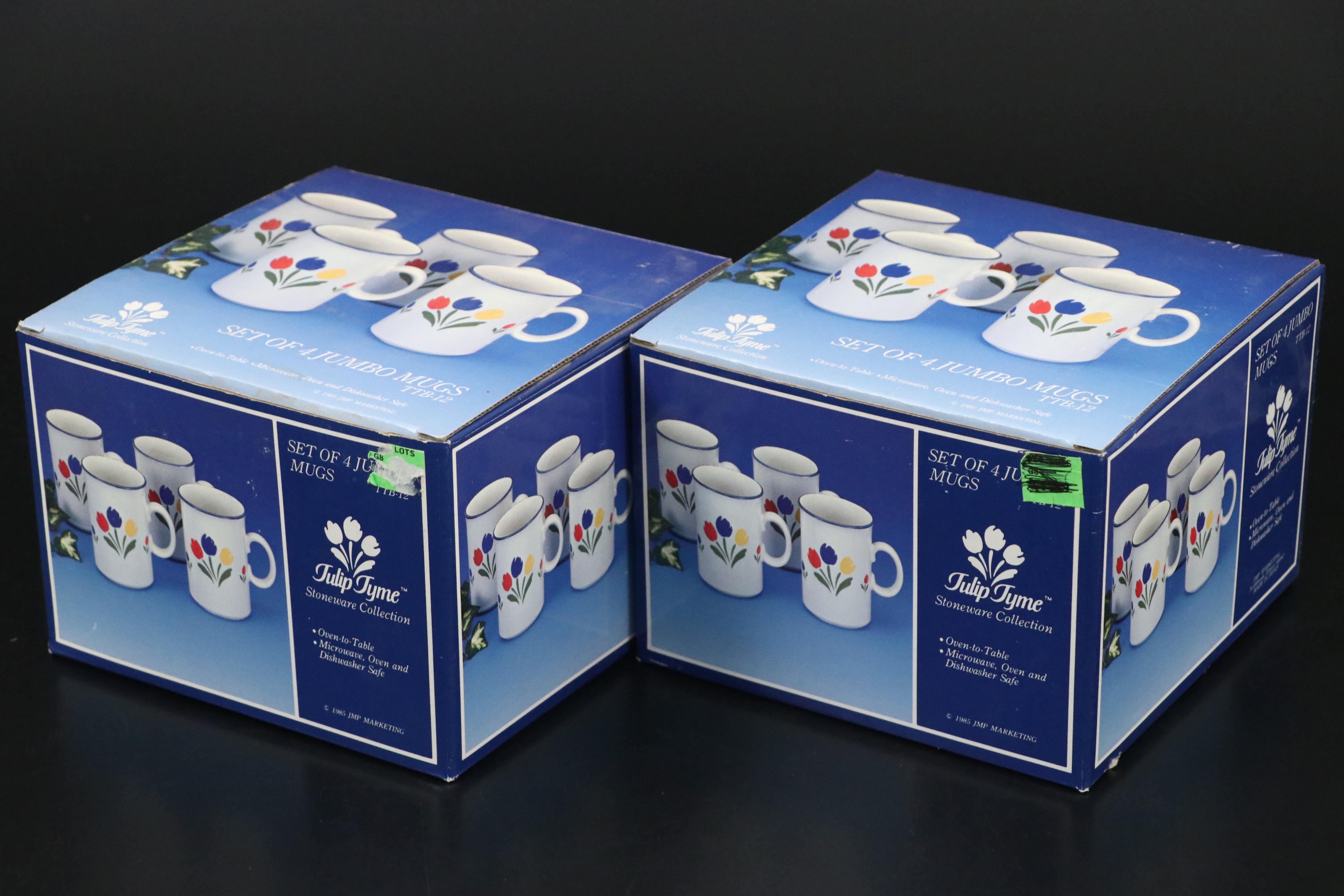 Newcor "Paradise" Stoneware, JMP "Tulip Tyme" Dinnerware and Glassware