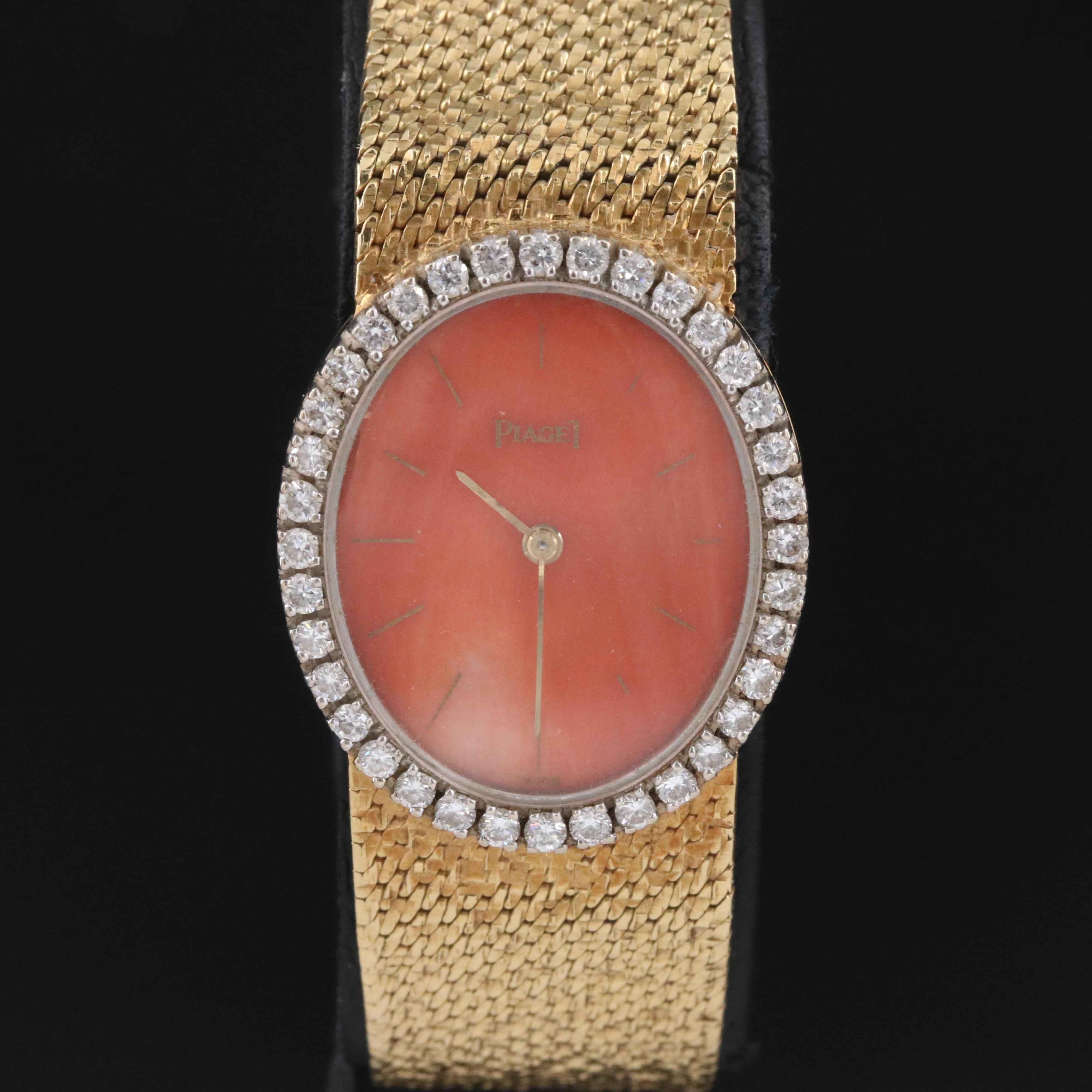 18K Piaget Diamond Vintage Watch