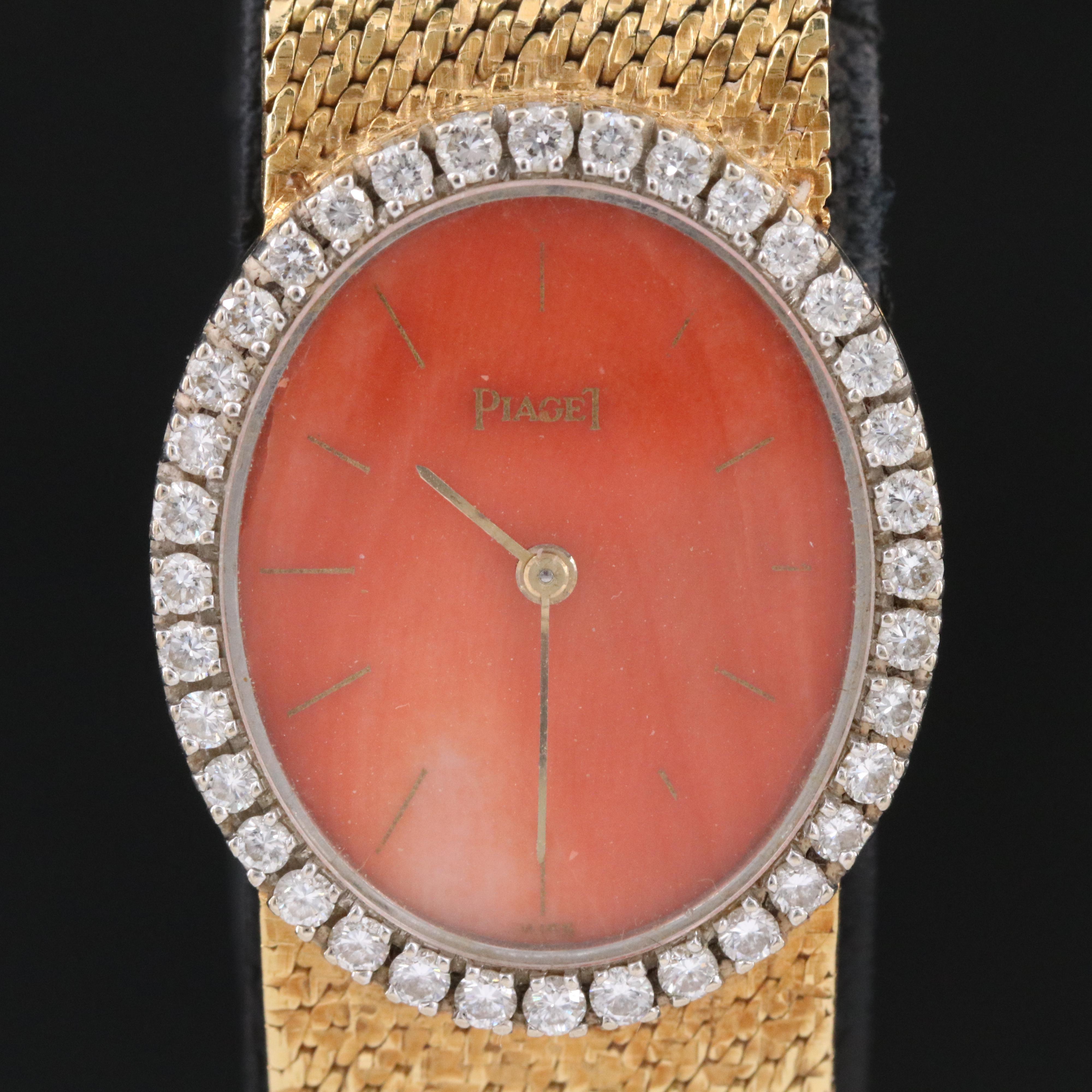 18K Piaget Diamond Vintage Watch