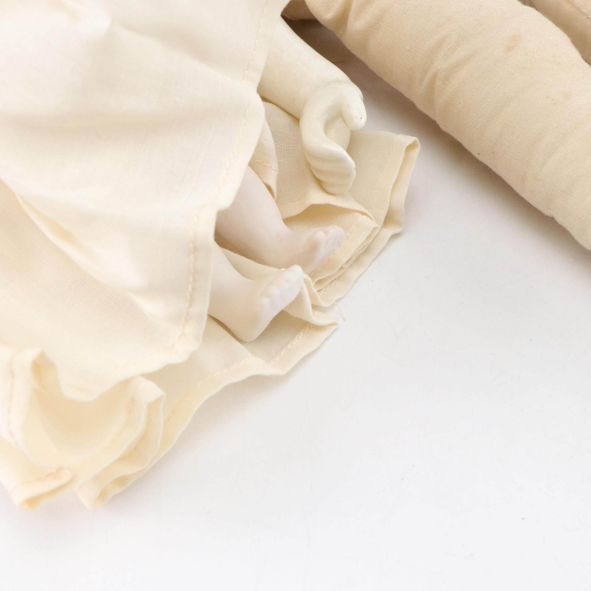 Shackman Bisque Baby and China Head Doll Pair