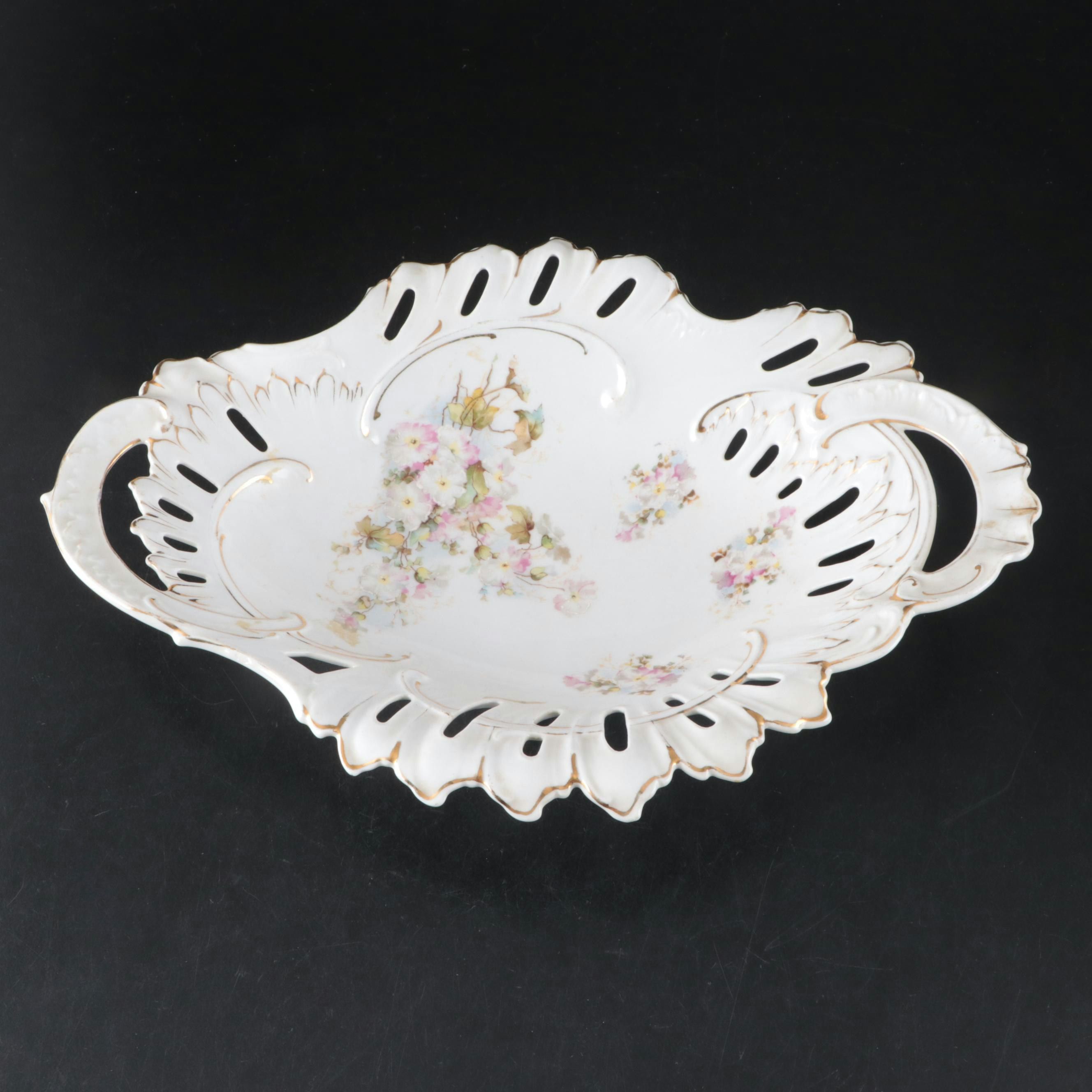 Thomas Floral Porcelain Plates with Other German and Nippon Porcelain Décor