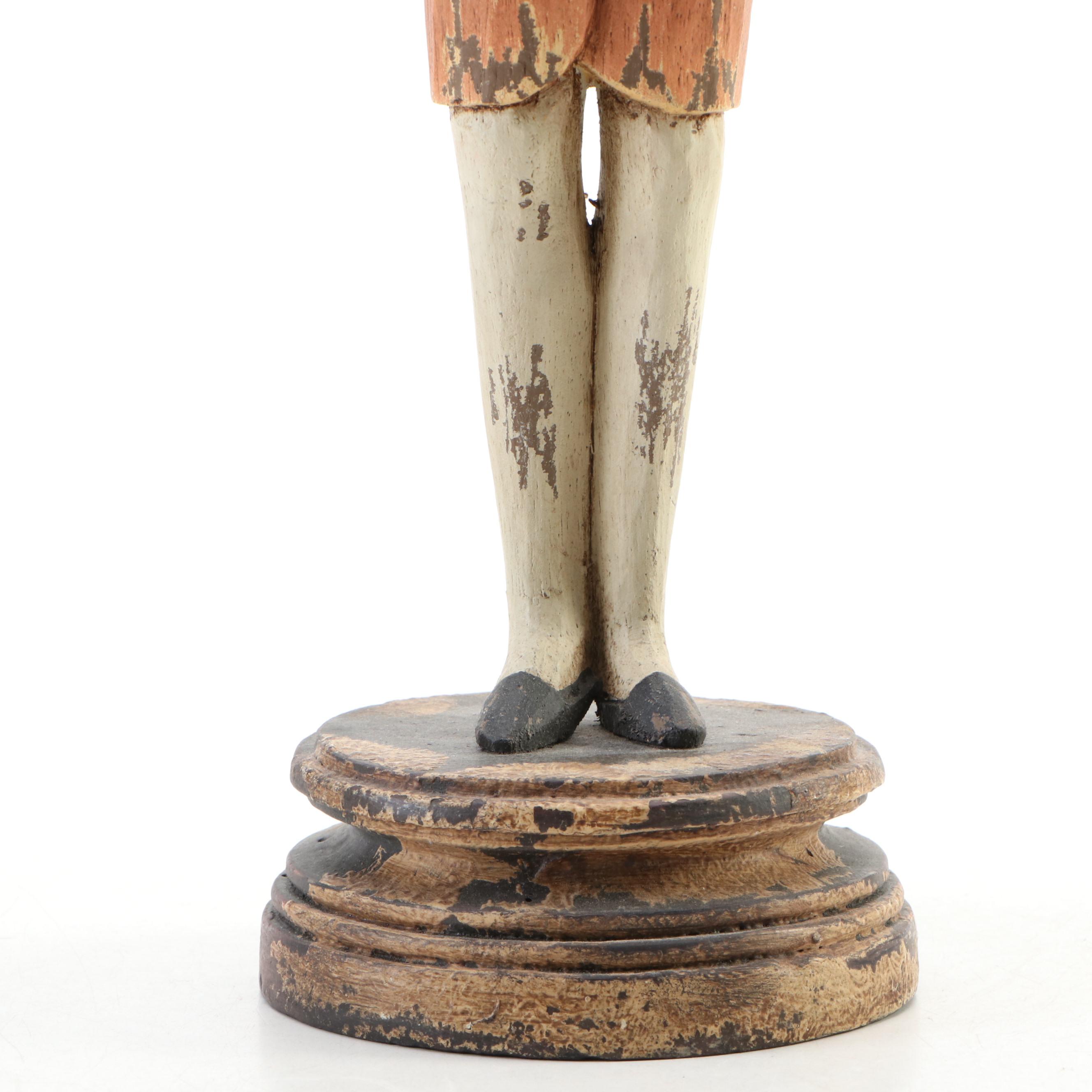 European Baroque Style Wooden Santos Doll