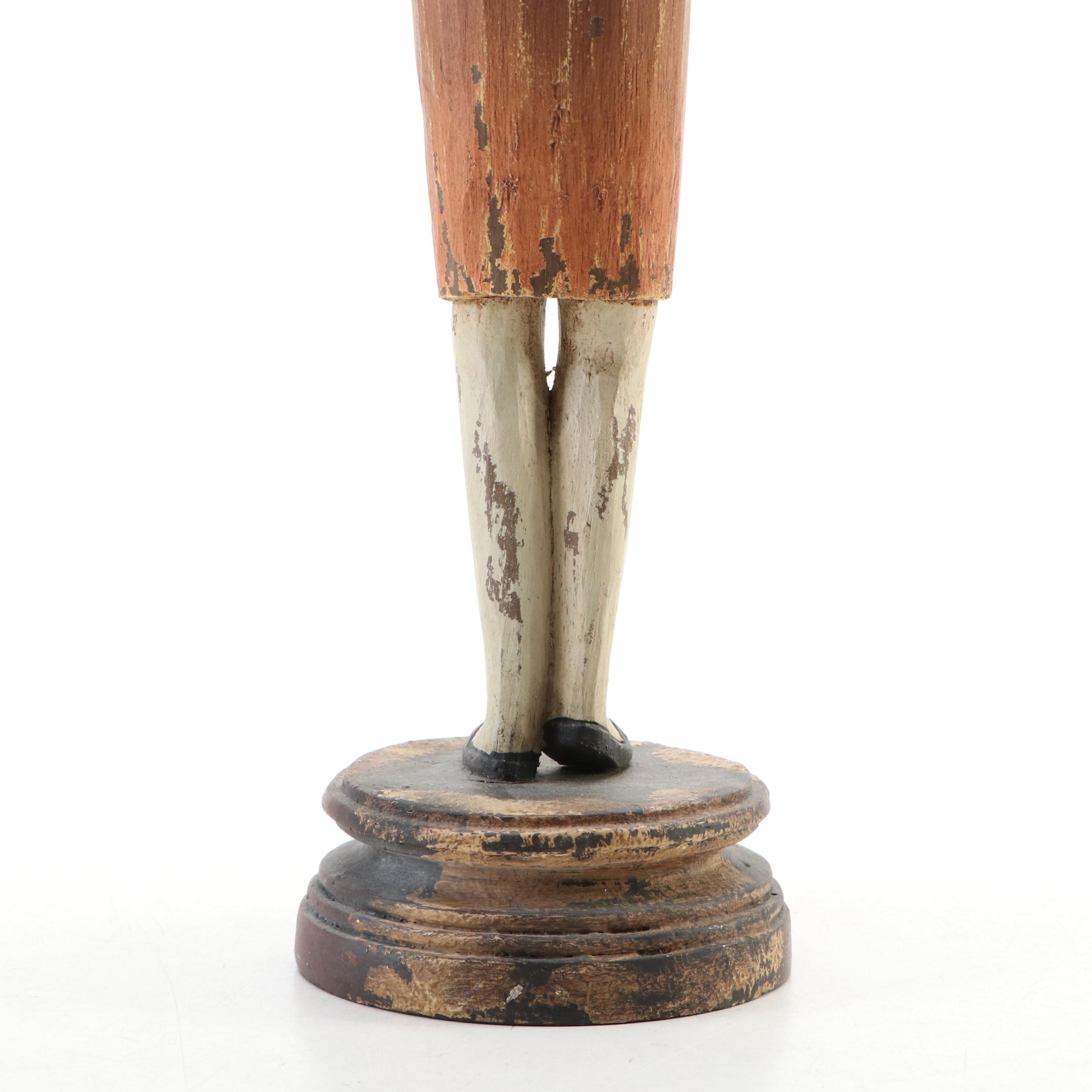 European Baroque Style Wooden Santos Doll