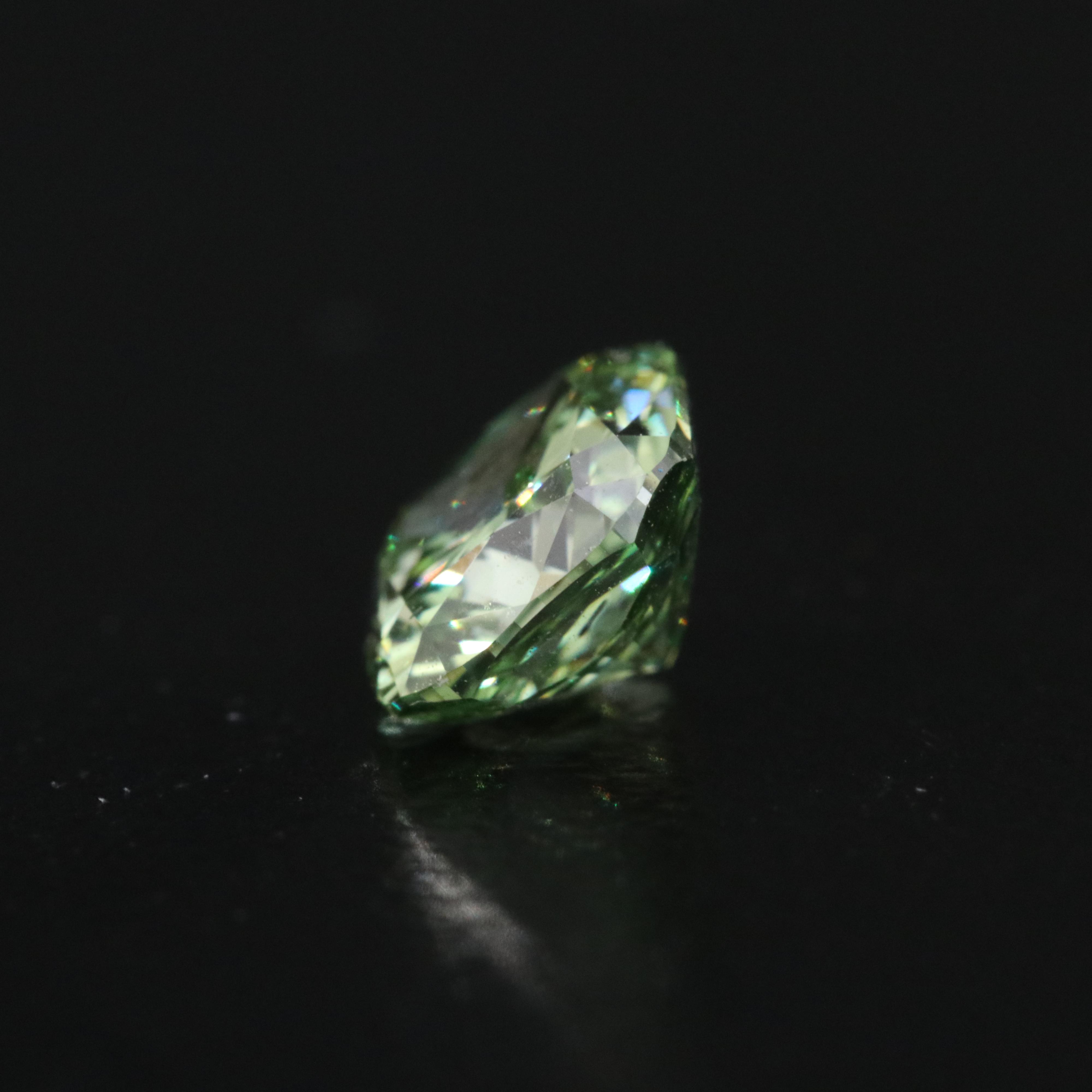 Loose 1.05 CT Fancy Green Lab Grown Diamond