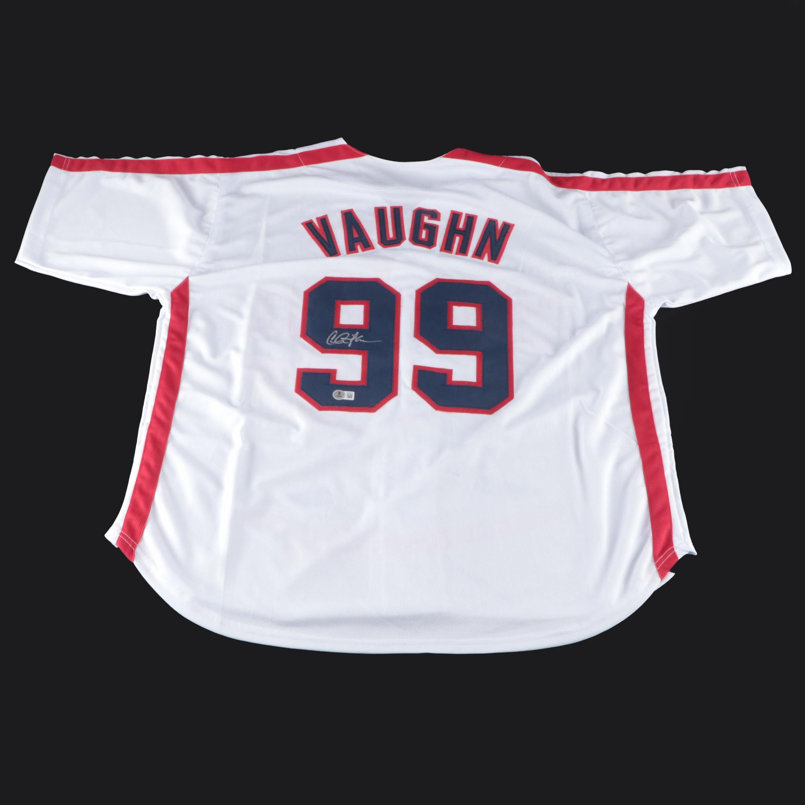 Charlie Sheen Signed "Major League: Ricky Vaughn" Baseball Jersey, Beckett