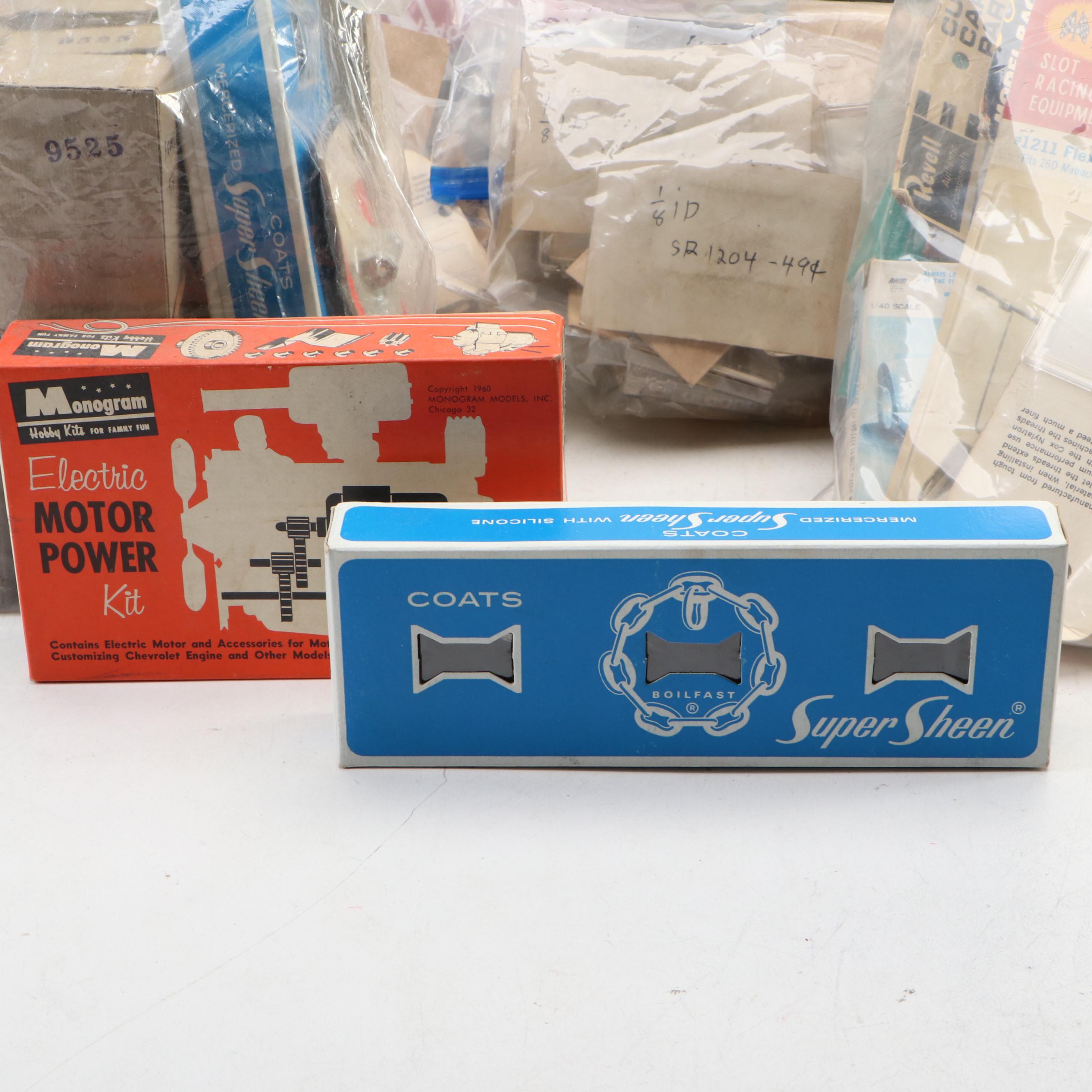 Aurora Stirling Moss Four-Lane Racing Set with Model Car Parts