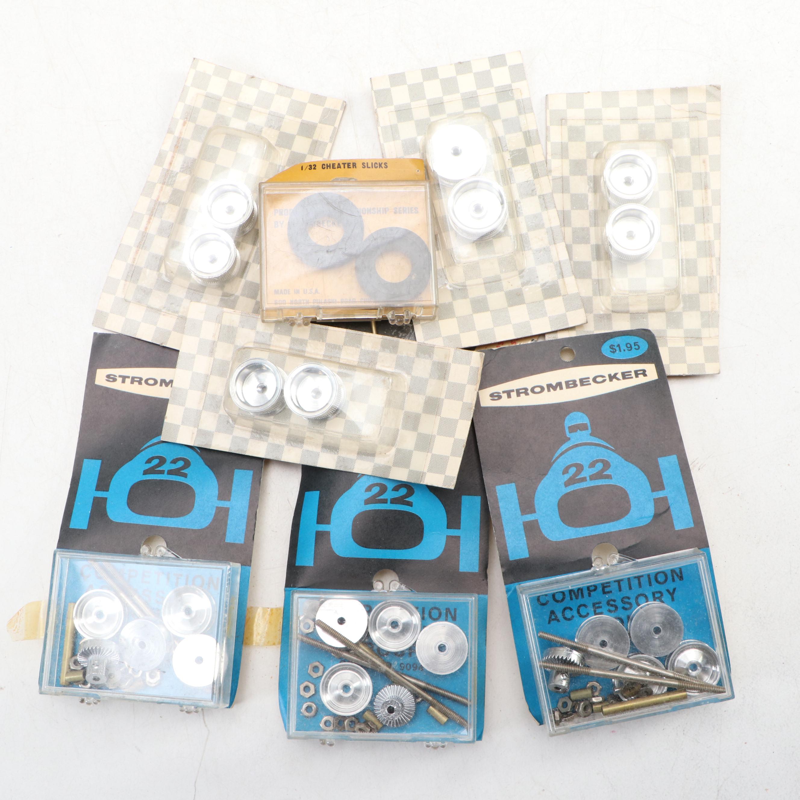 Aurora Stirling Moss Four-Lane Racing Set with Model Car Parts