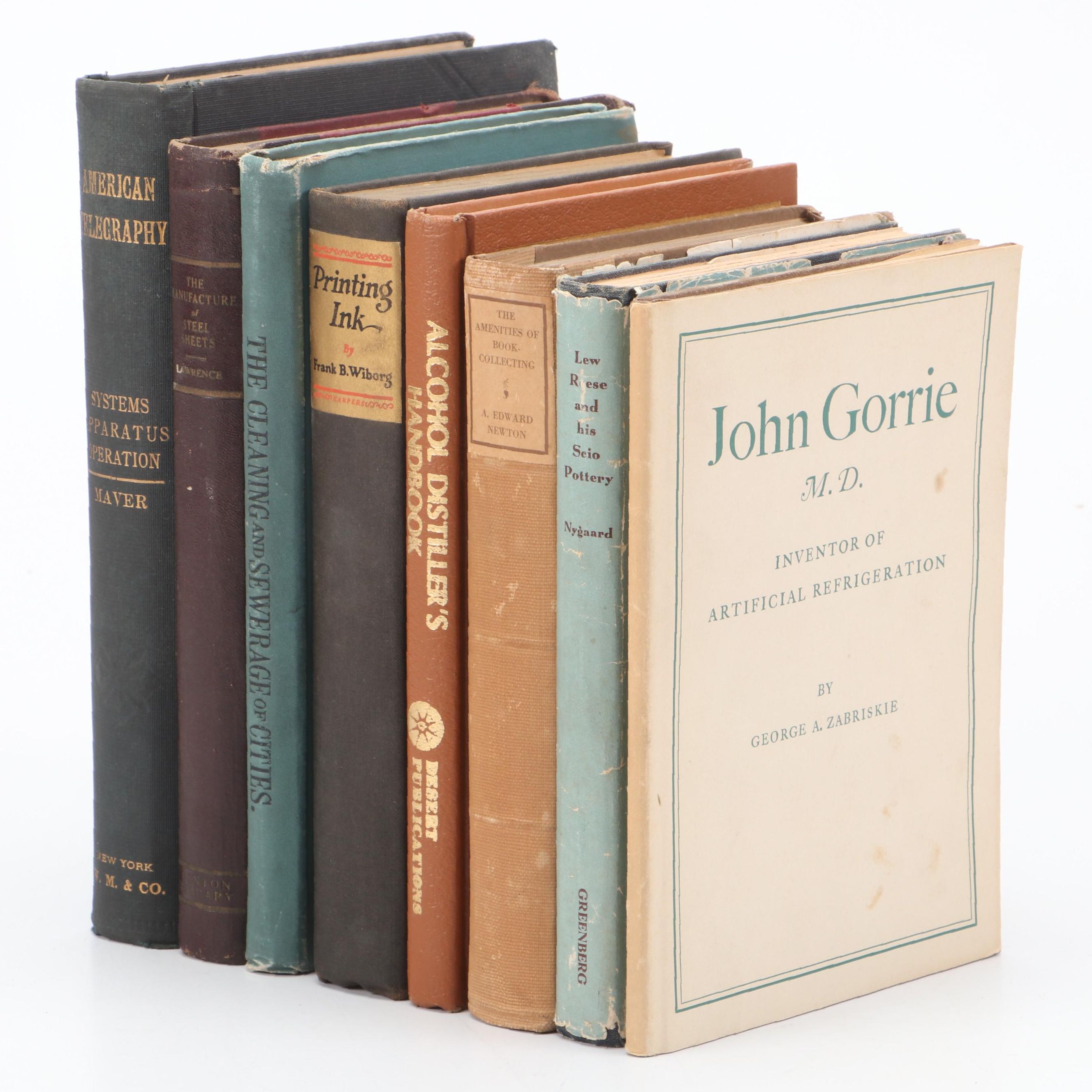 First Edition "Printing Ink: A History" by Frank A. Wiborg and More Books