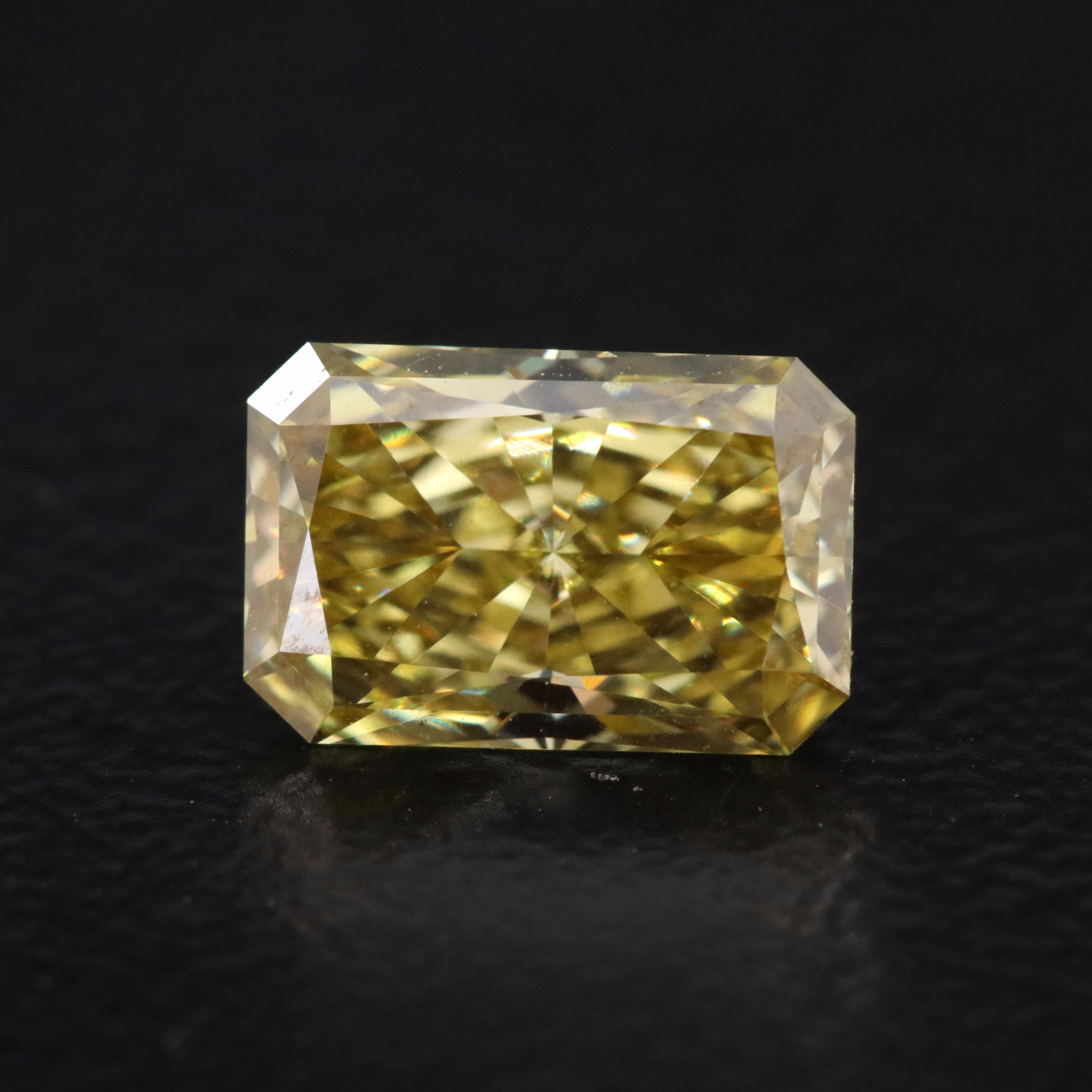 Loose 1.05 CT Fancy Yellow Lab Grown Diamond