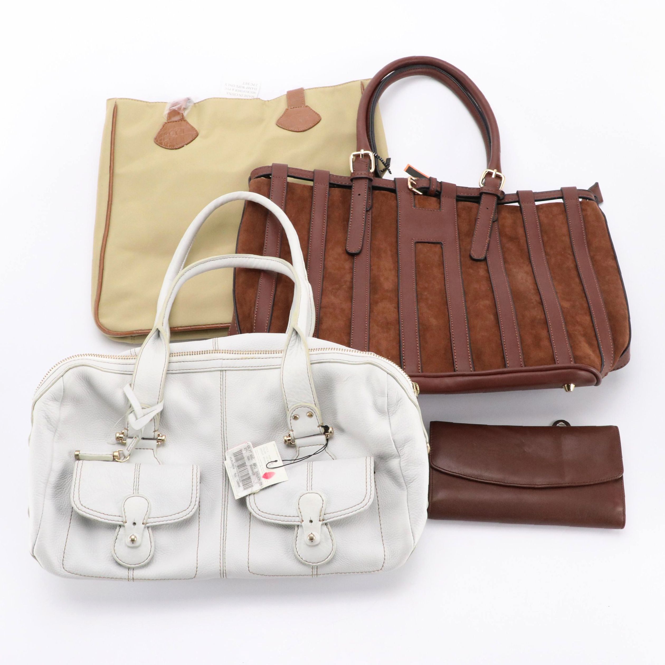 Liz Claiborne Shoulder Bag, Jacqueline Ferrar Long Wallet, Diophy & Other Tote