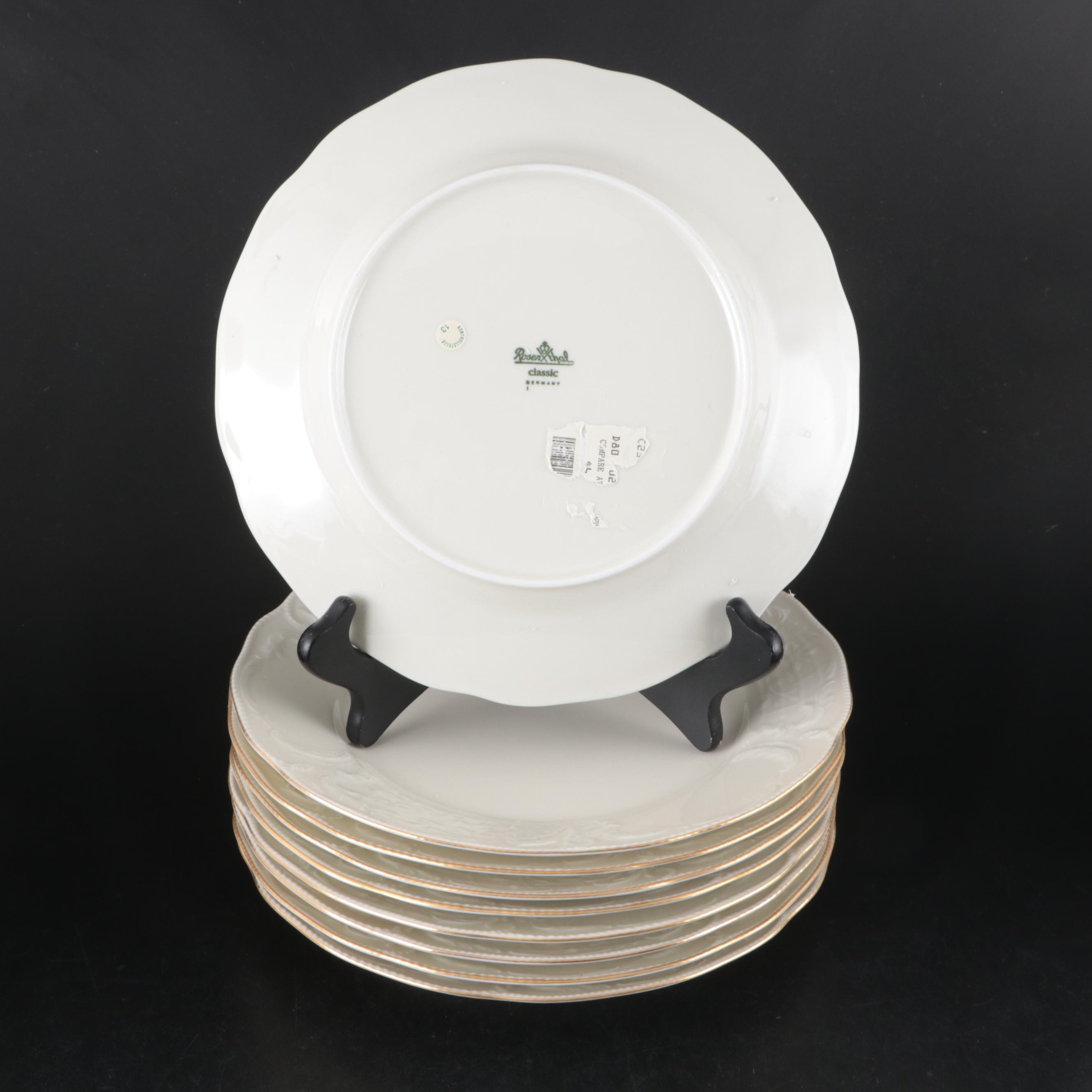 Rosenthal-Continental "Gold Band Sanssouci, Ivory" Porcelain Dinnerware and More