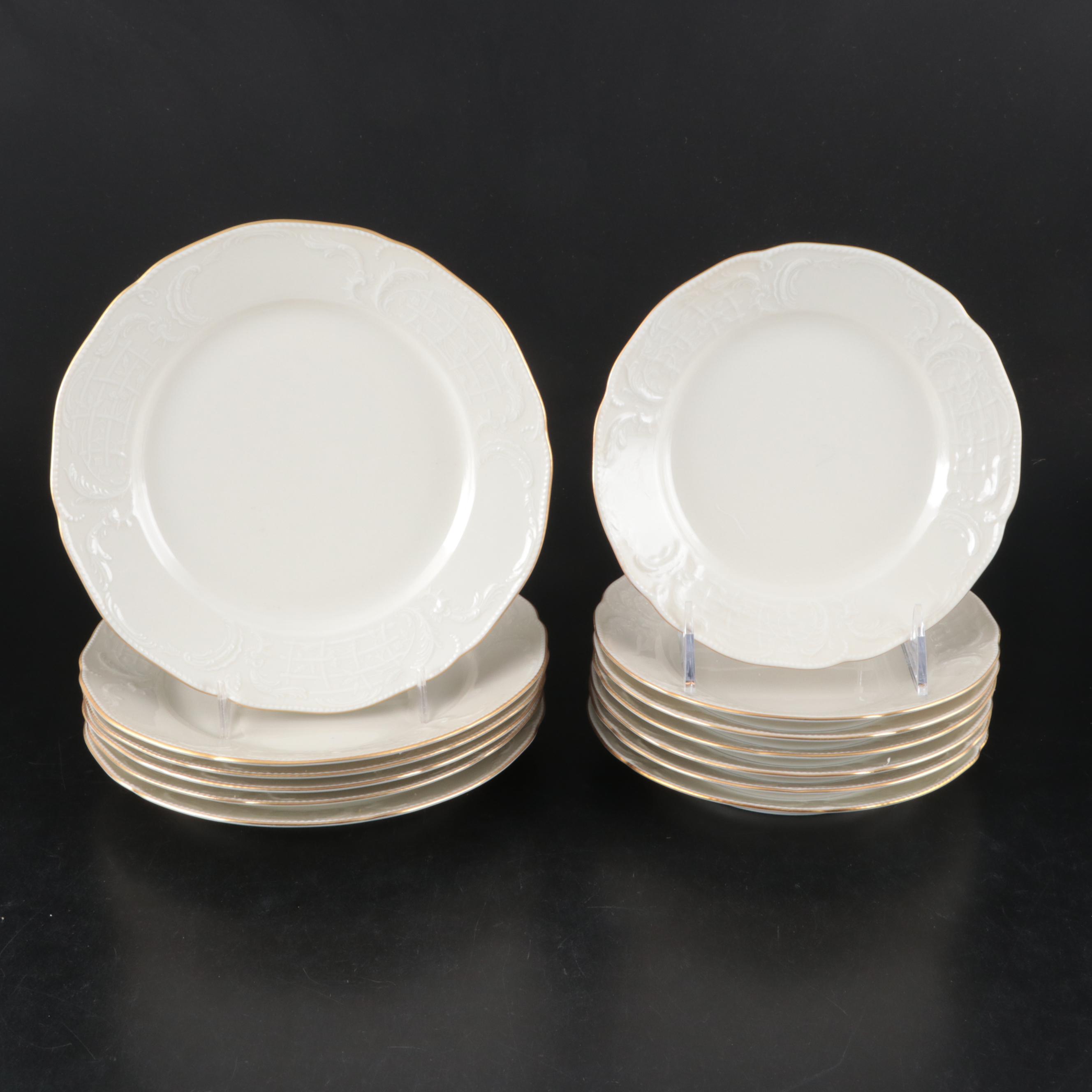 Rosenthal-Continental "Gold Band Sanssouci, Ivory" Porcelain Dinnerware and More