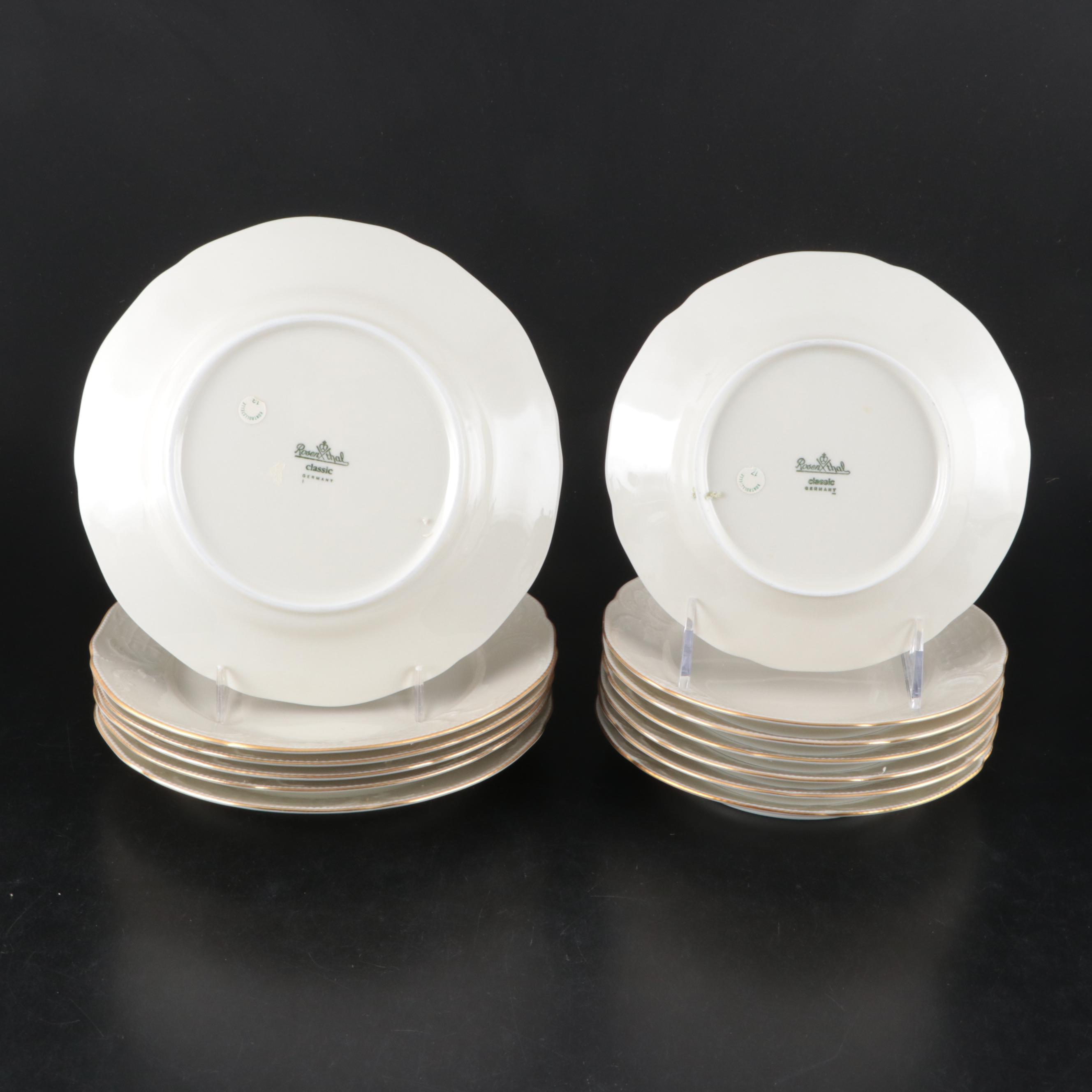 Rosenthal-Continental "Gold Band Sanssouci, Ivory" Porcelain Dinnerware and More