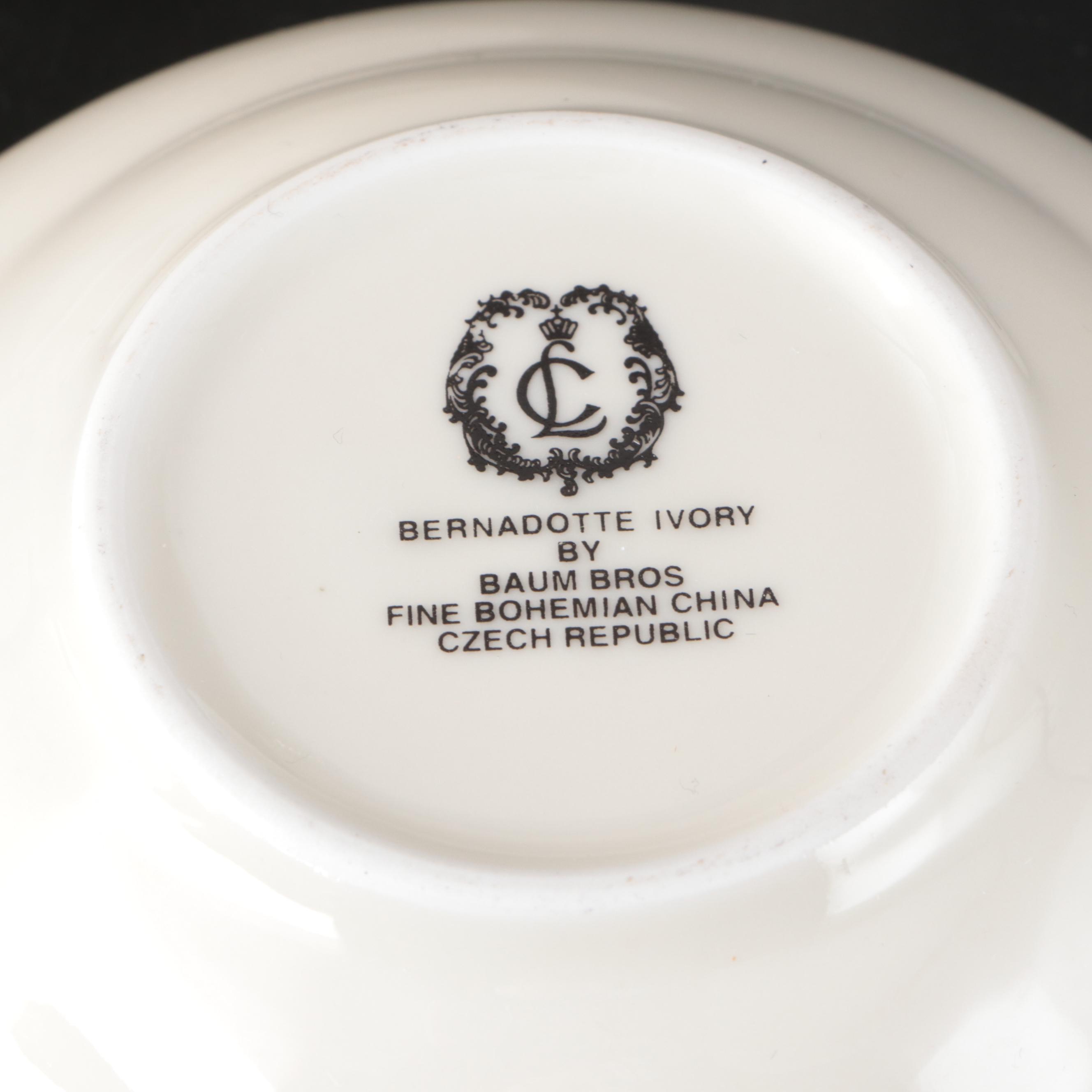 Rosenthal-Continental "Gold Band Sanssouci, Ivory" Porcelain Dinnerware and More