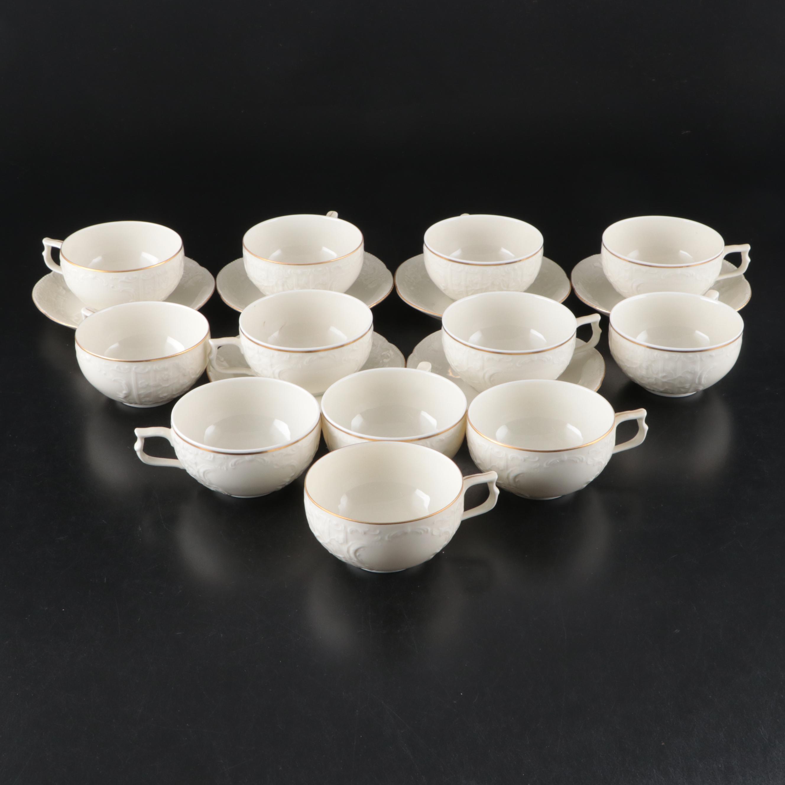 Rosenthal-Continental "Gold Band Sanssouci, Ivory" Porcelain Dinnerware and More